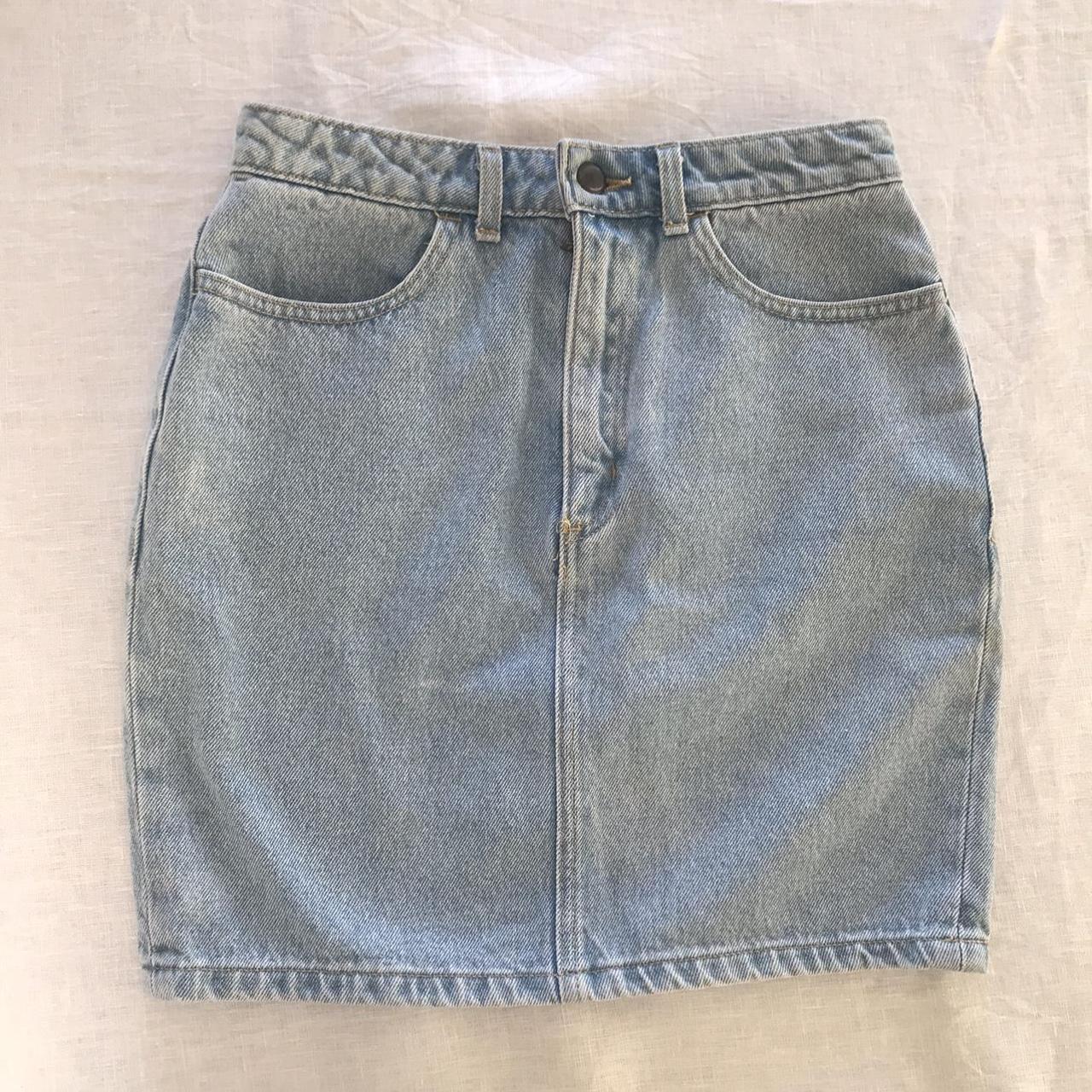 American Apparel denim skirt 💕 Beautiful color and... - Depop