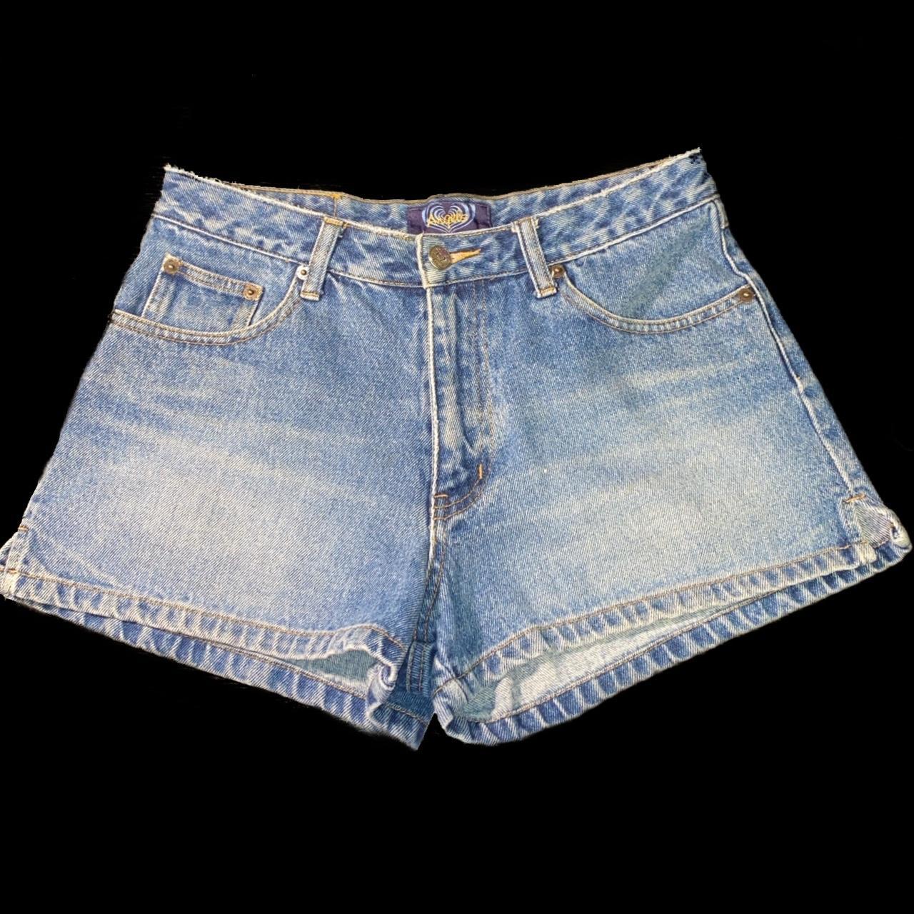 Vintage Angels Denim Shorts Fits like a size 5.... - Depop