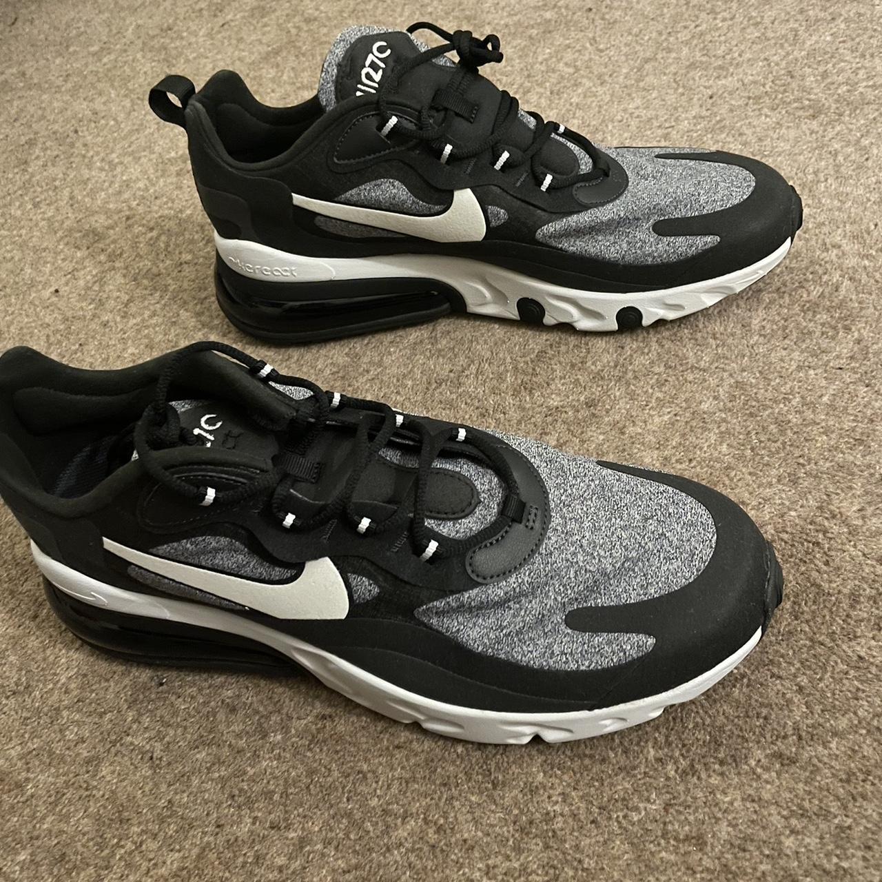 mens nike 270 react black