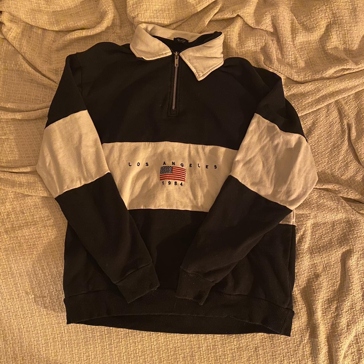 john galt/brandy melville quarter zip. (thrifted)... Depop