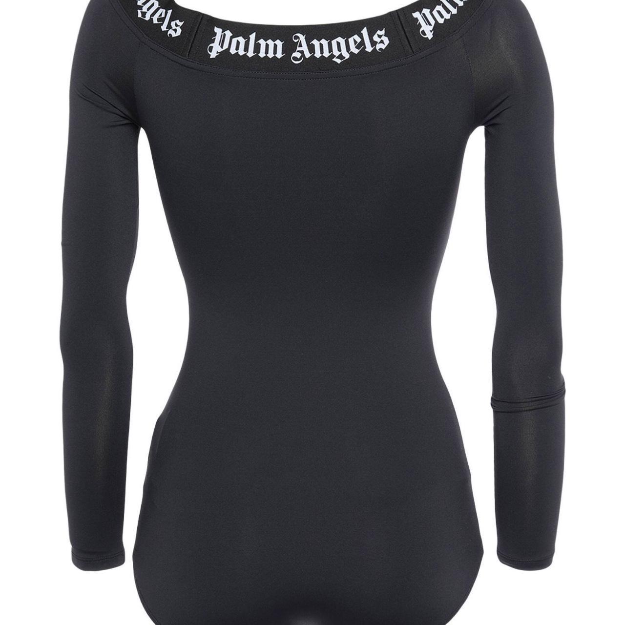 Palm Angels Women's Black and White Bodysuit