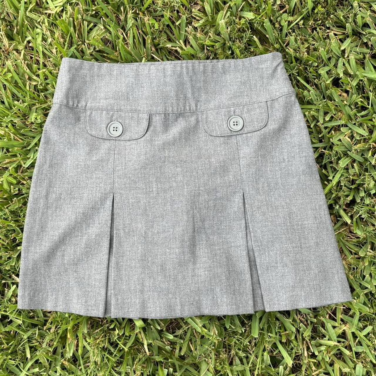 VINTAGE OLD NAVY GREY LOW RISE MINI SKIRT Super. Depop