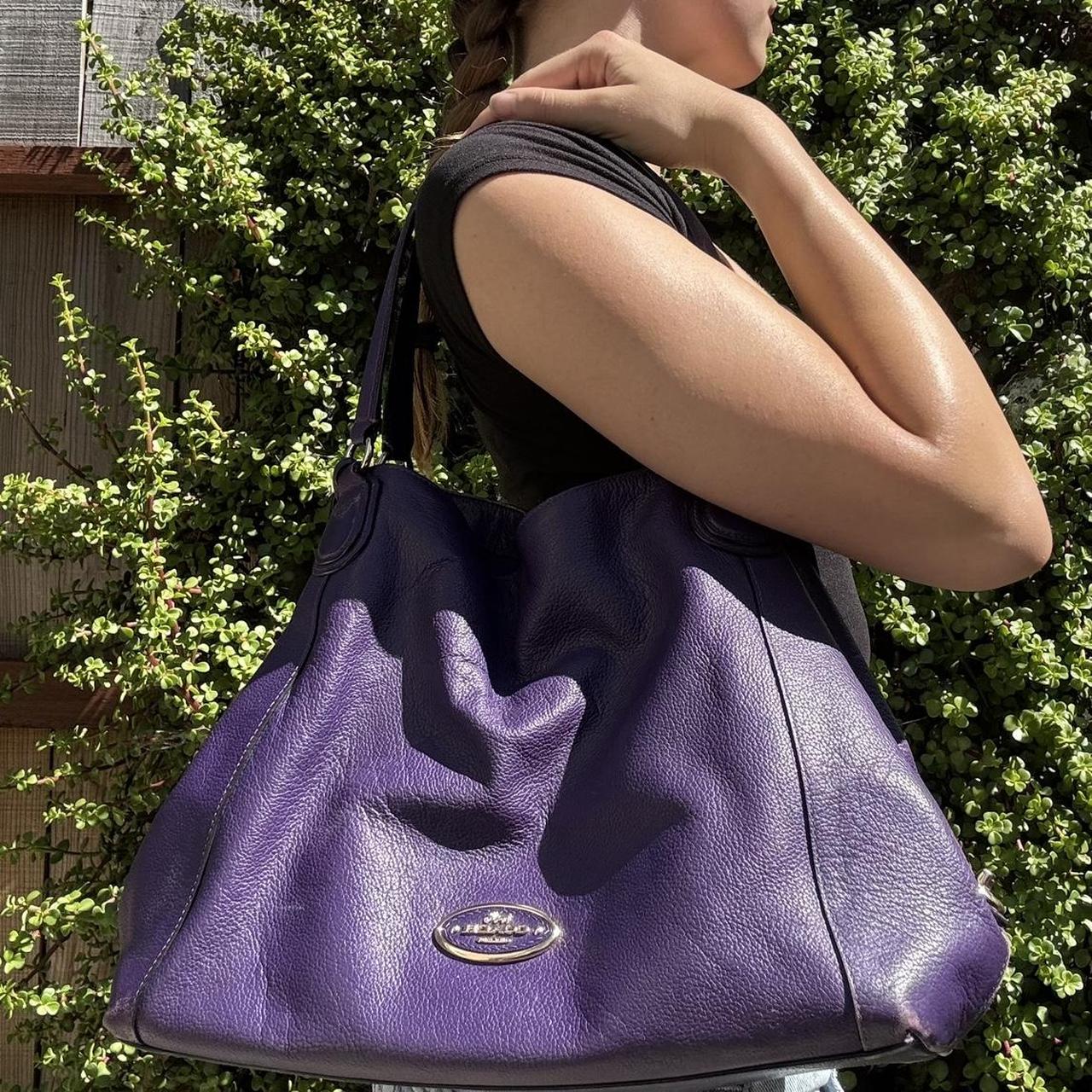 Edie Coach Lavender Handbag Coach Edie Dark Berry 2025