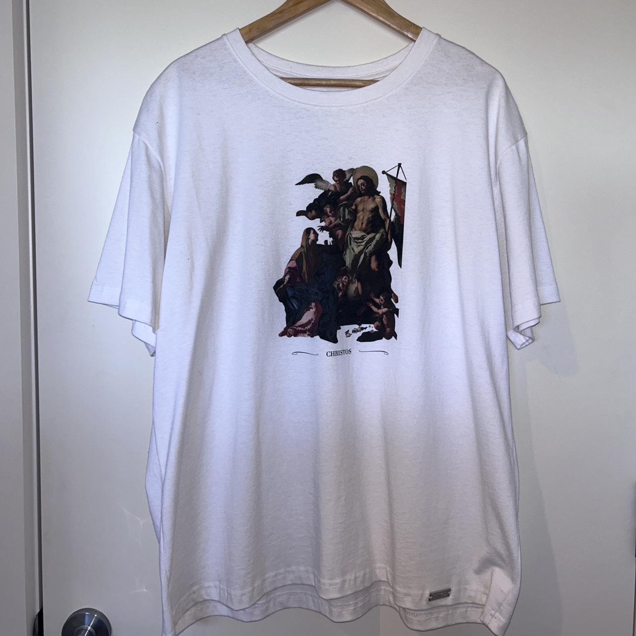 CHRISTOS NEW YORK Tshirt Size L Worn Once - Depop