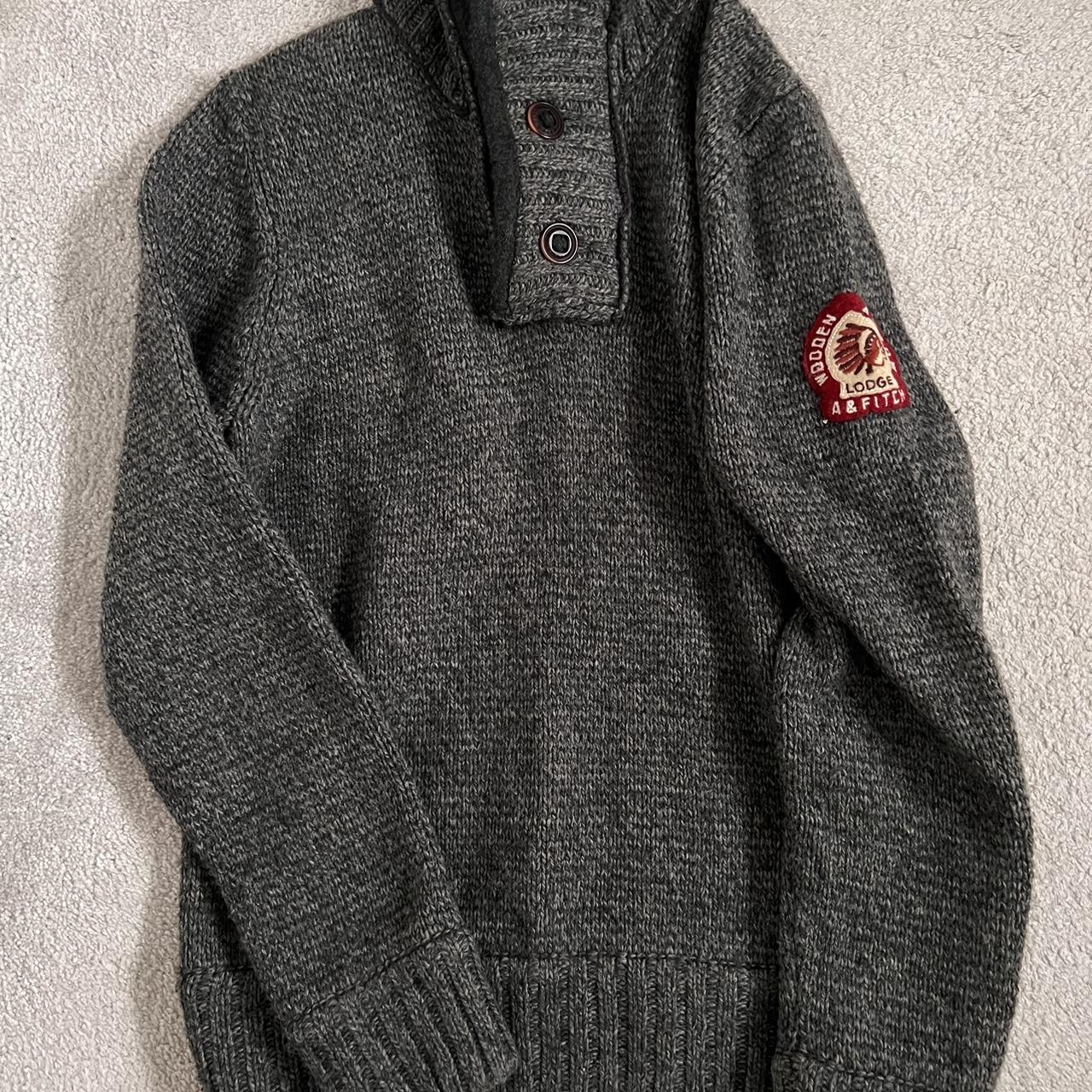 Abercrombie & Fitch Men's Grey Jumper Depop