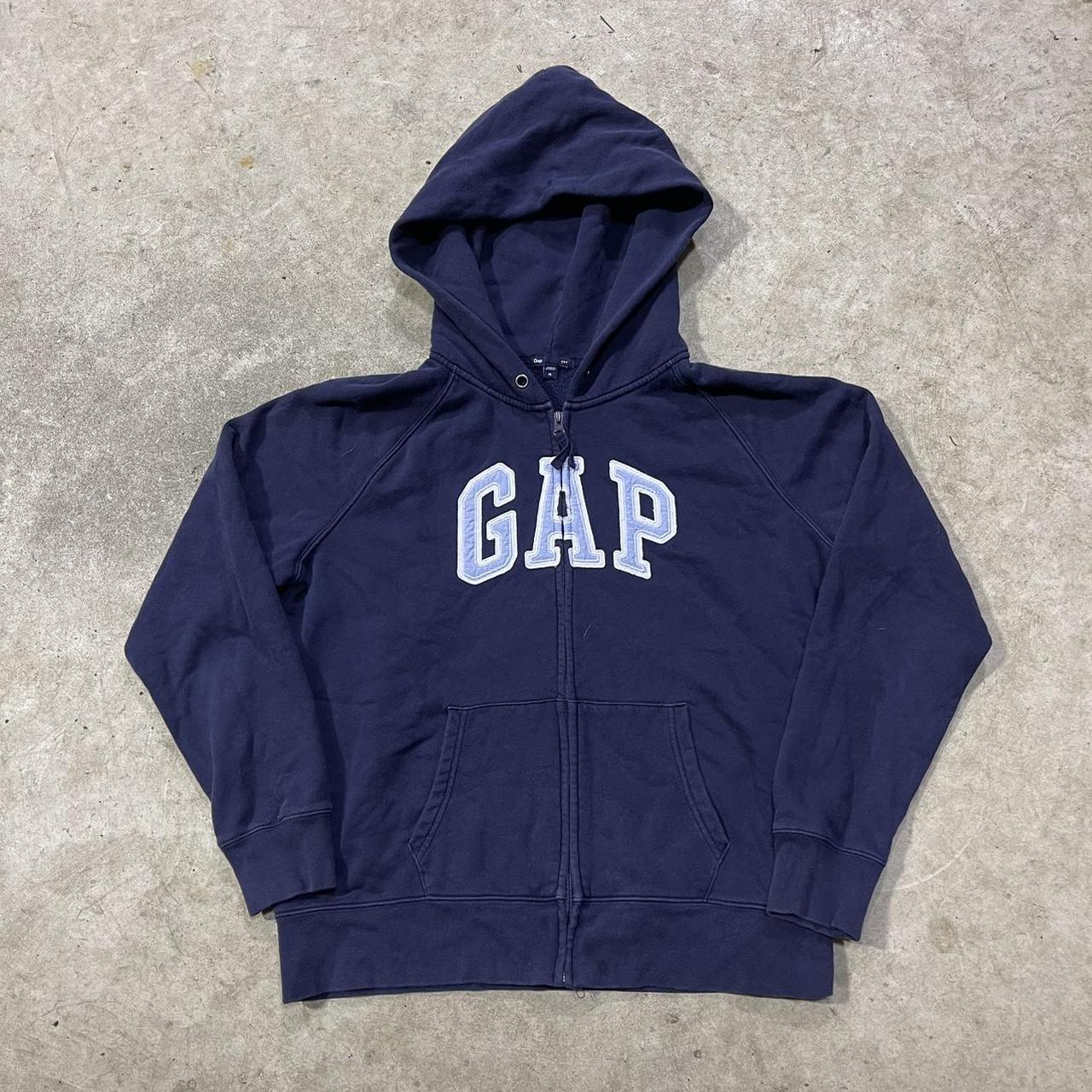 •🍞 Gap Zip-Up Hoodie! Size XL, measures 22 x 26! •🥖... - Depop
