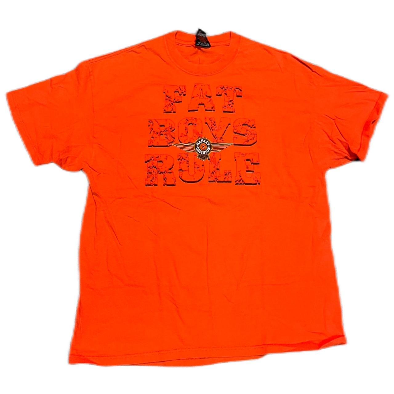 1990s harley davidson “Fat Boys Rule” graphic t... - Depop