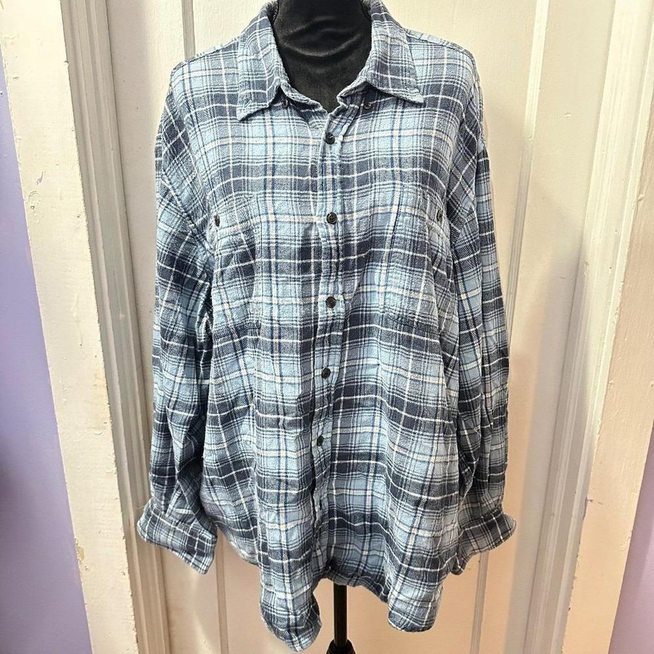 Basic Editions Women's Blouse - Blue - 3XL – Basi… - image 1