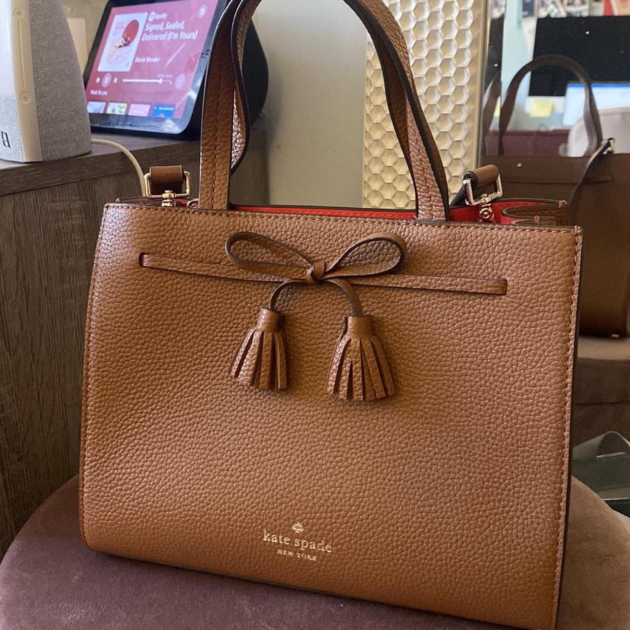 Kate Spade New York Women's Tan and Pink Bag | Depop