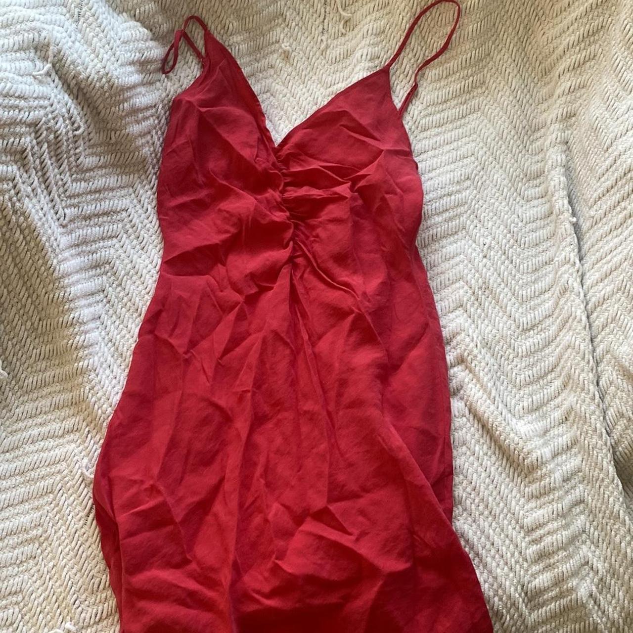 Zara Women's Red Dress | Depop