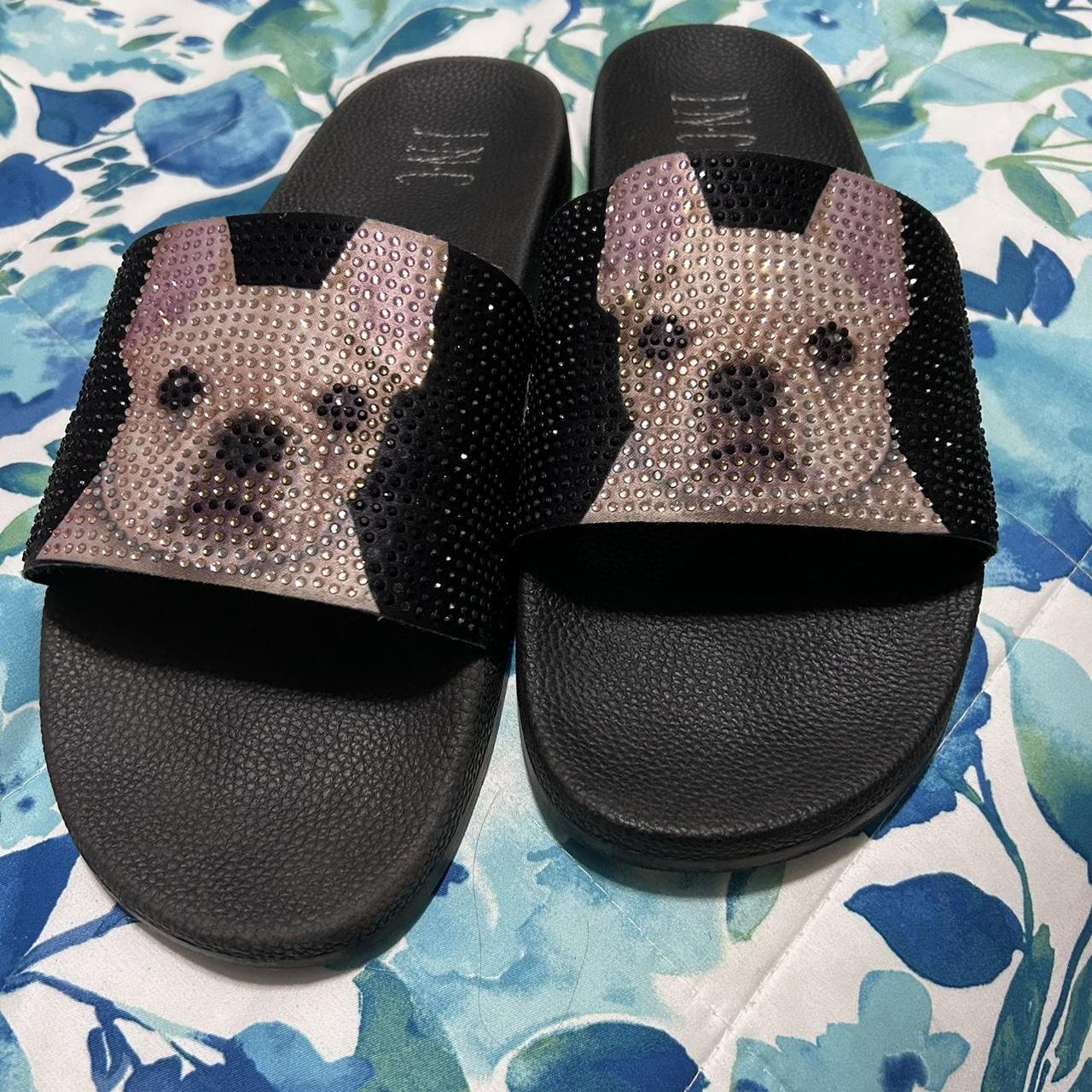 Sparkly hot sale womens slides