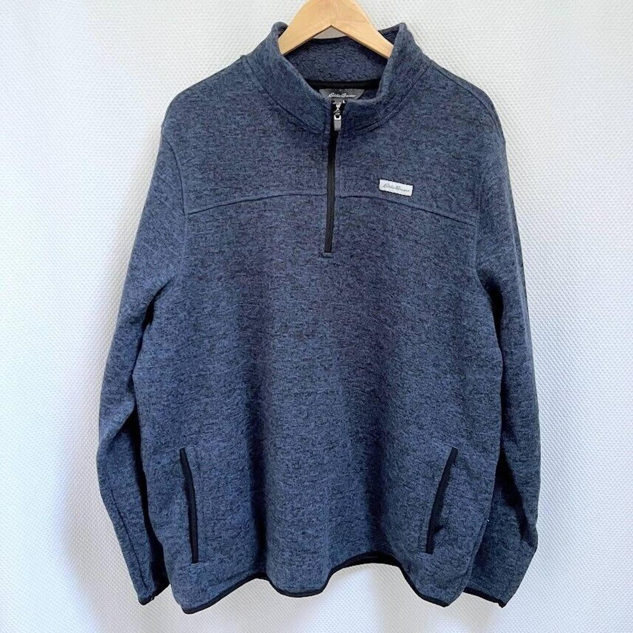 Eddie Bauer Men's 2 XL Sweater Fleece 1/4 Zip Pullover Sweatshirt RN#137013