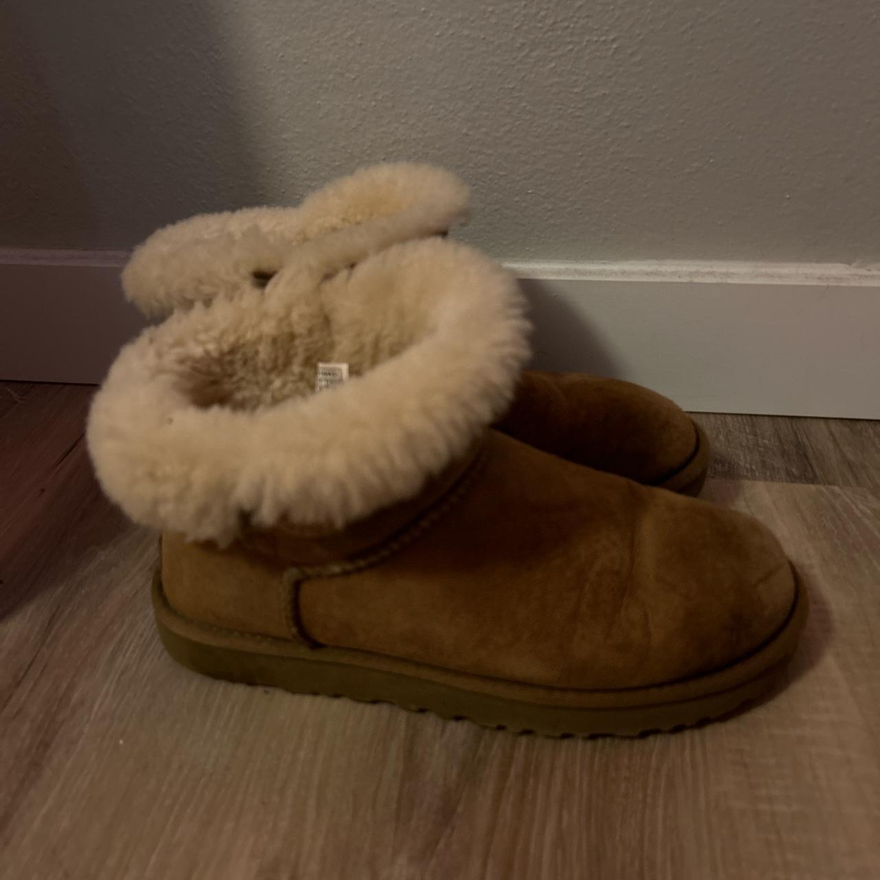 uggs with fluffy top