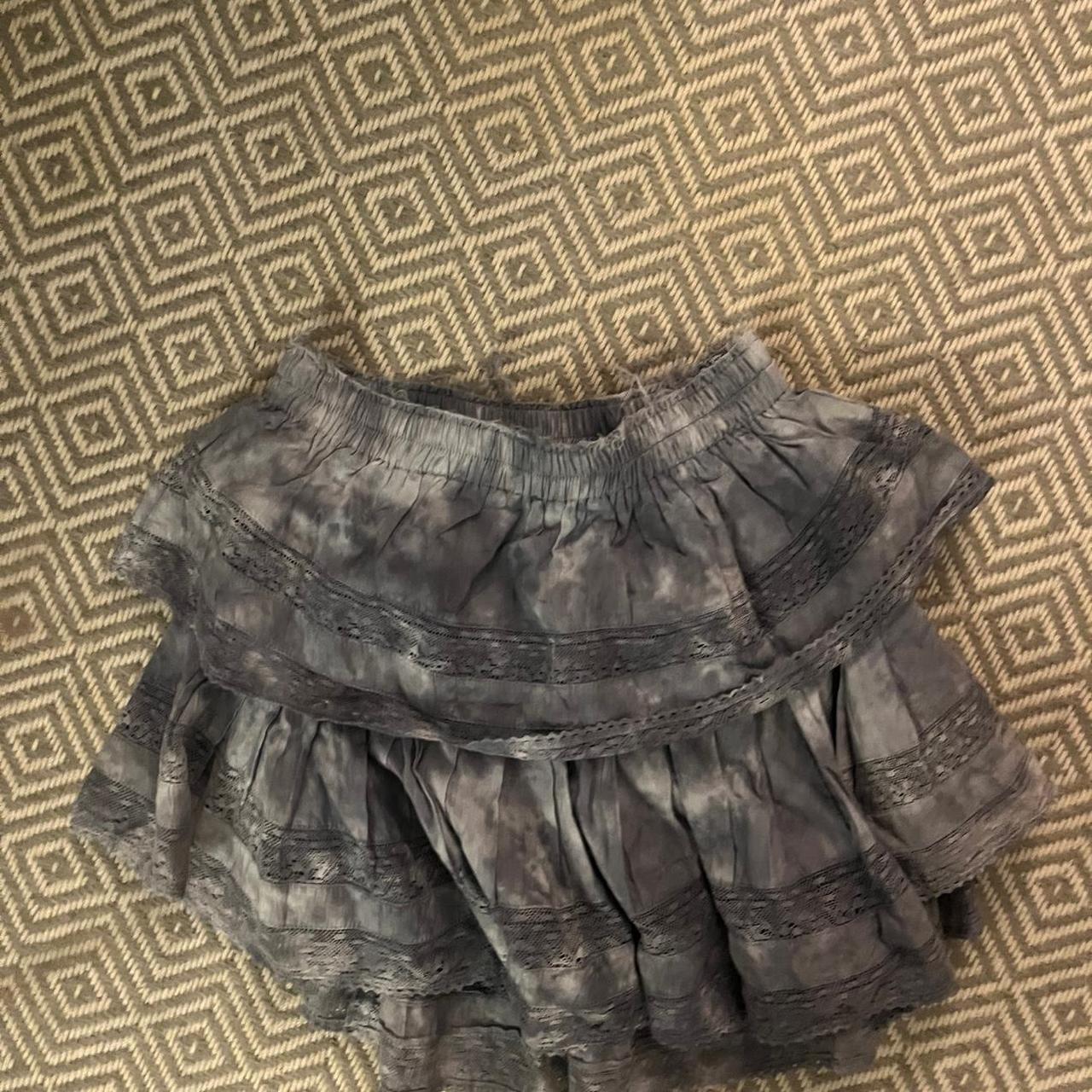 LoveShackFancy Women's Skirt - Blue/Grey - S – Gr… - image 1