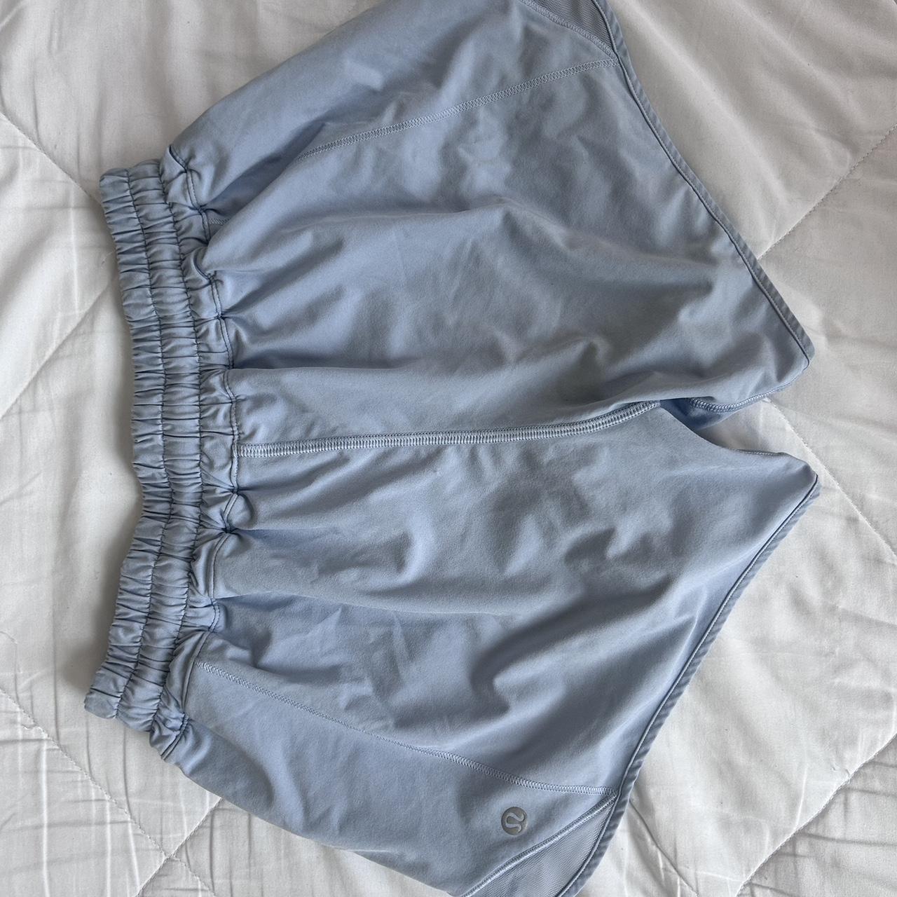 Powder Blue Lululemon Hotty hot shorts 🫶🏼🩵 This is a... Depop