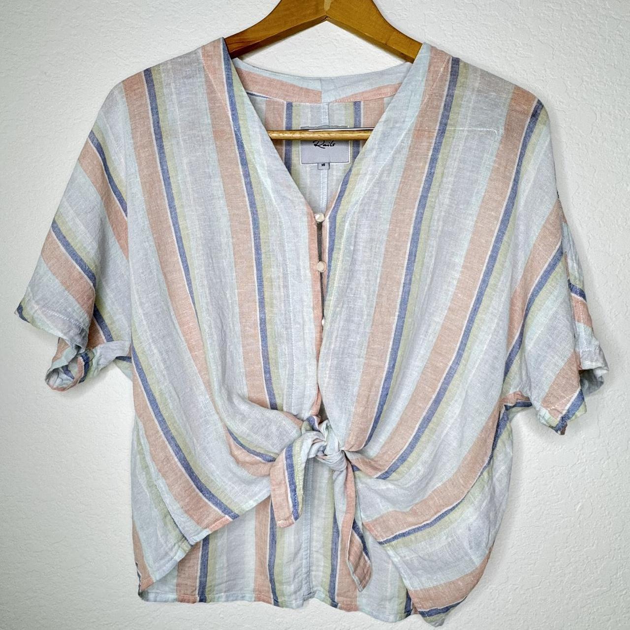 Rails Women's Blouse - White/Multi - XS – Rails T… - image 2