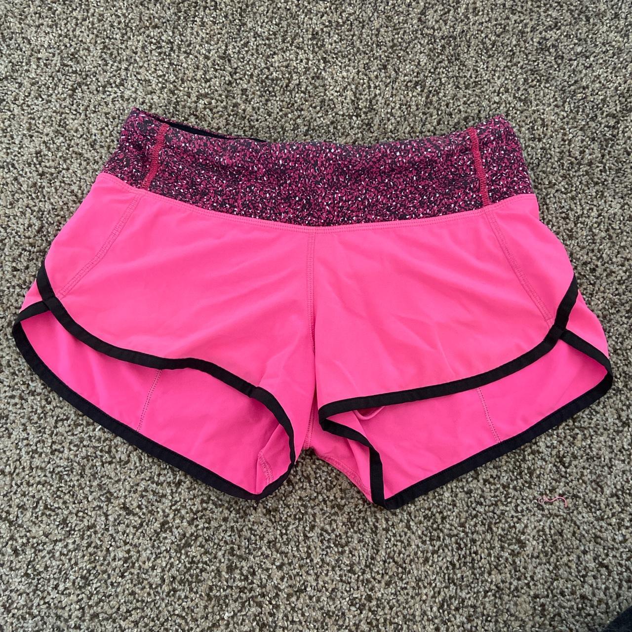 lululemon speed up shorts ! -bright pink (I think - Depop
