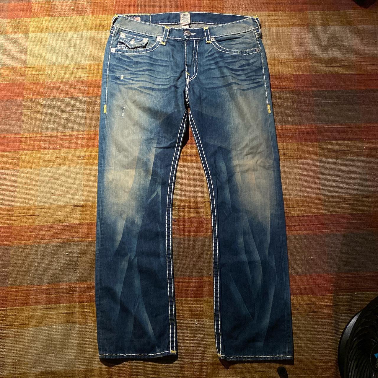 true religion jeansssssss ricky super t super... - Depop