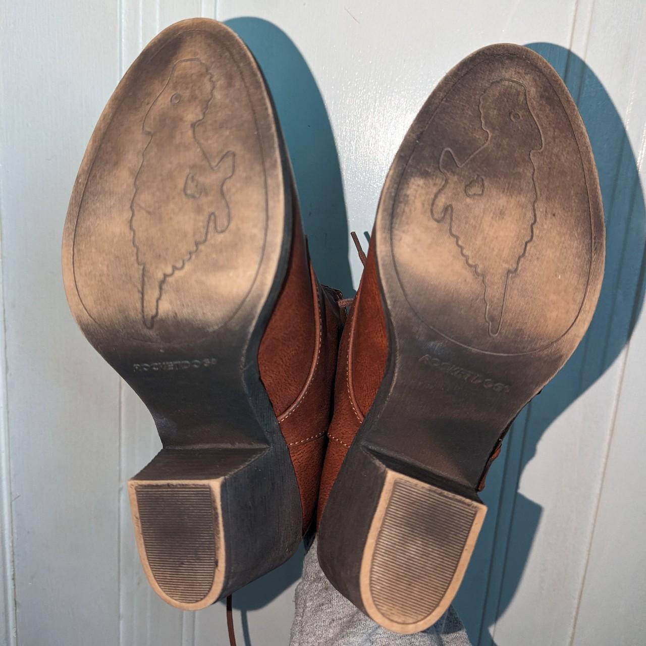 rocket dog brown boots with faux brown leather... Depop