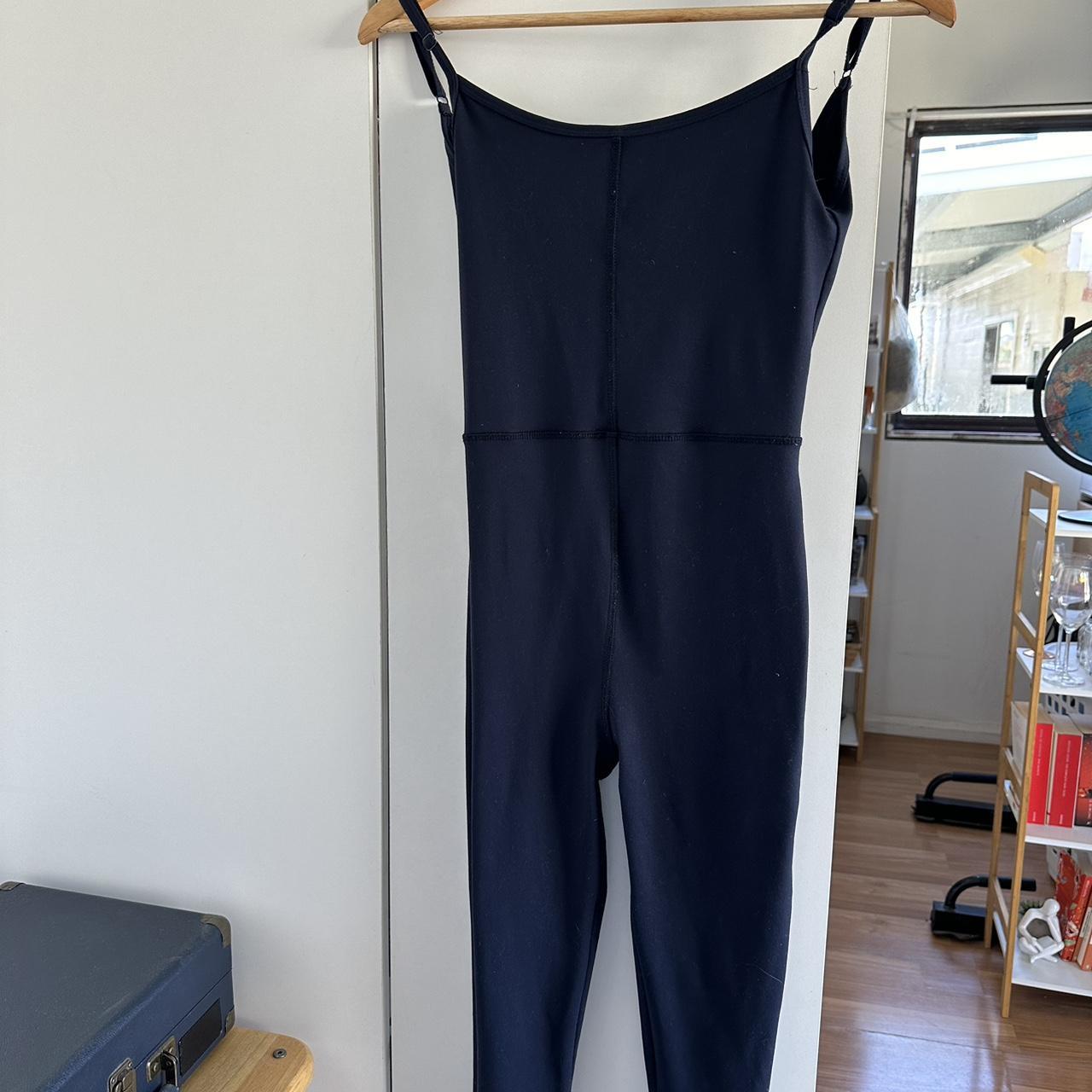 Glassons Navy Blue Long Unitard low cut back and... Depop