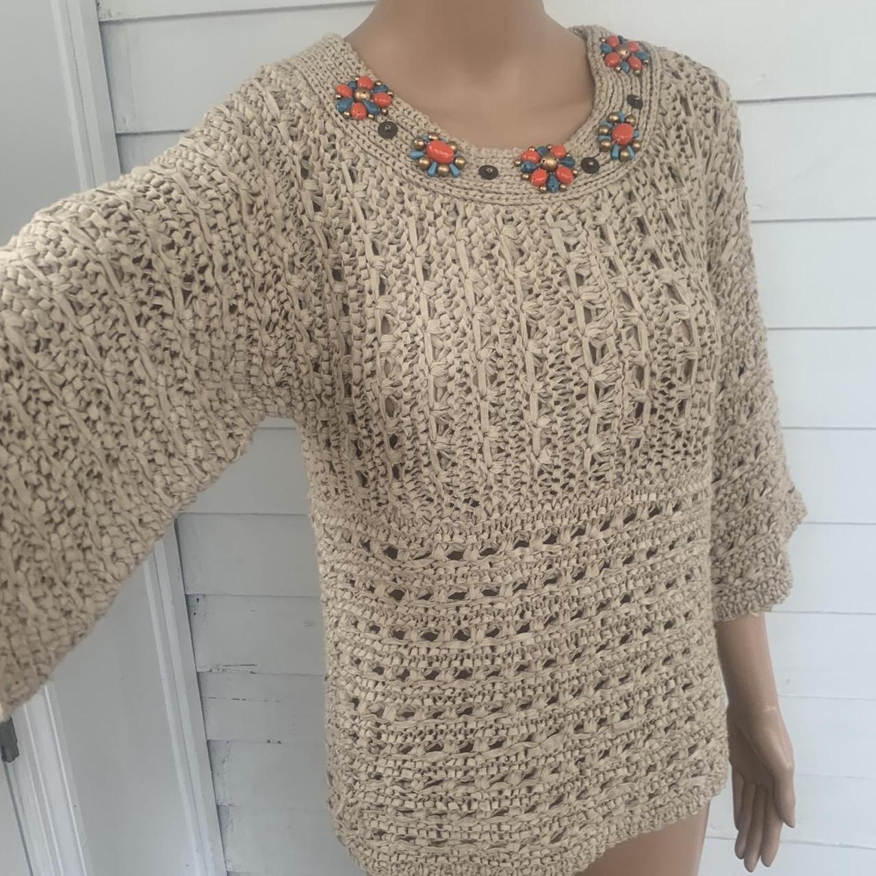 Ruby Rd. Women's Sweater - Cream/Tan - M – Ruby R… - image 2