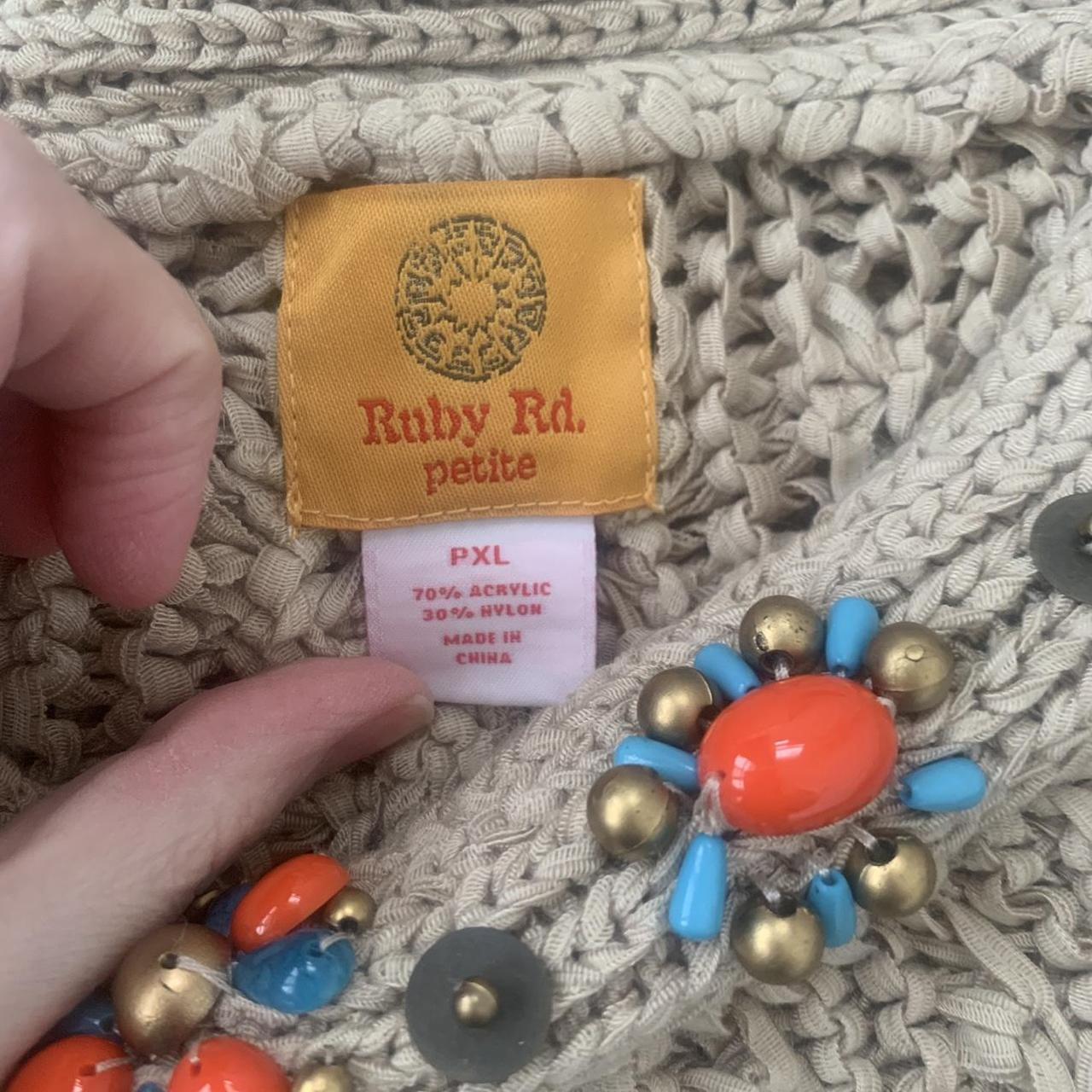 Ruby Rd. Women's Sweater - Cream/Tan - M – Ruby R… - image 7