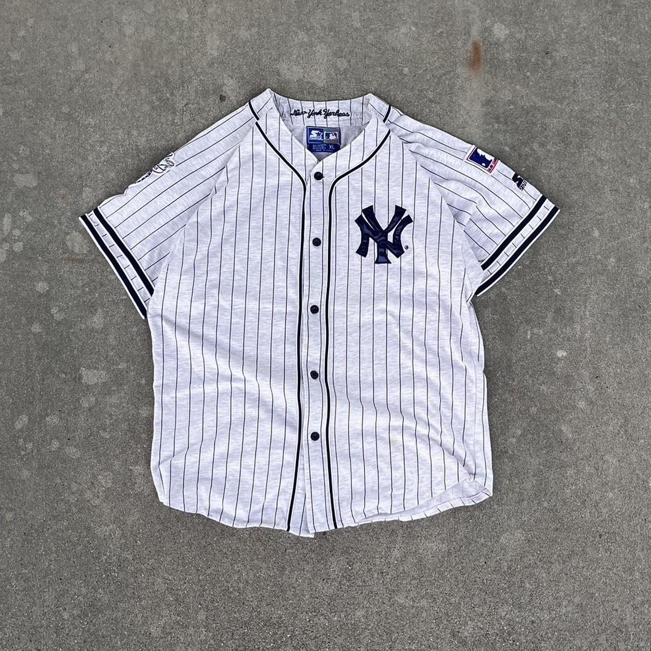 Vintage 90s Majestic New York Yankees Blank Jersey - Depop