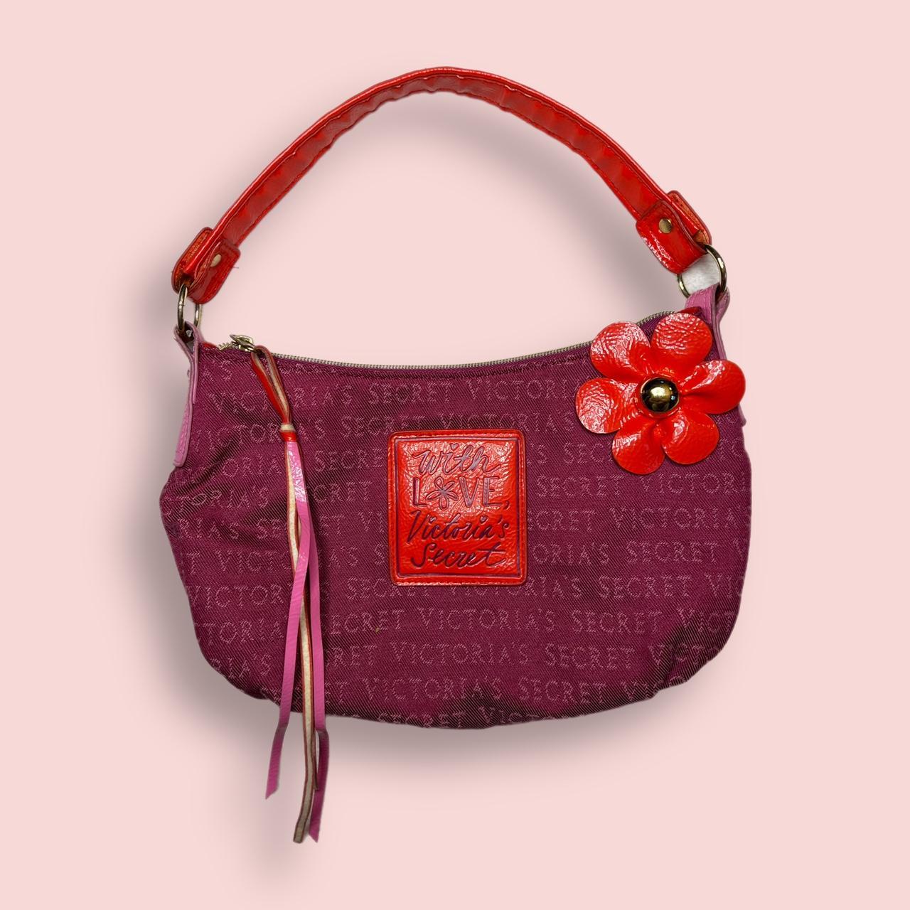 Victoria's Secret Women's Pink and Orange Bag Depop