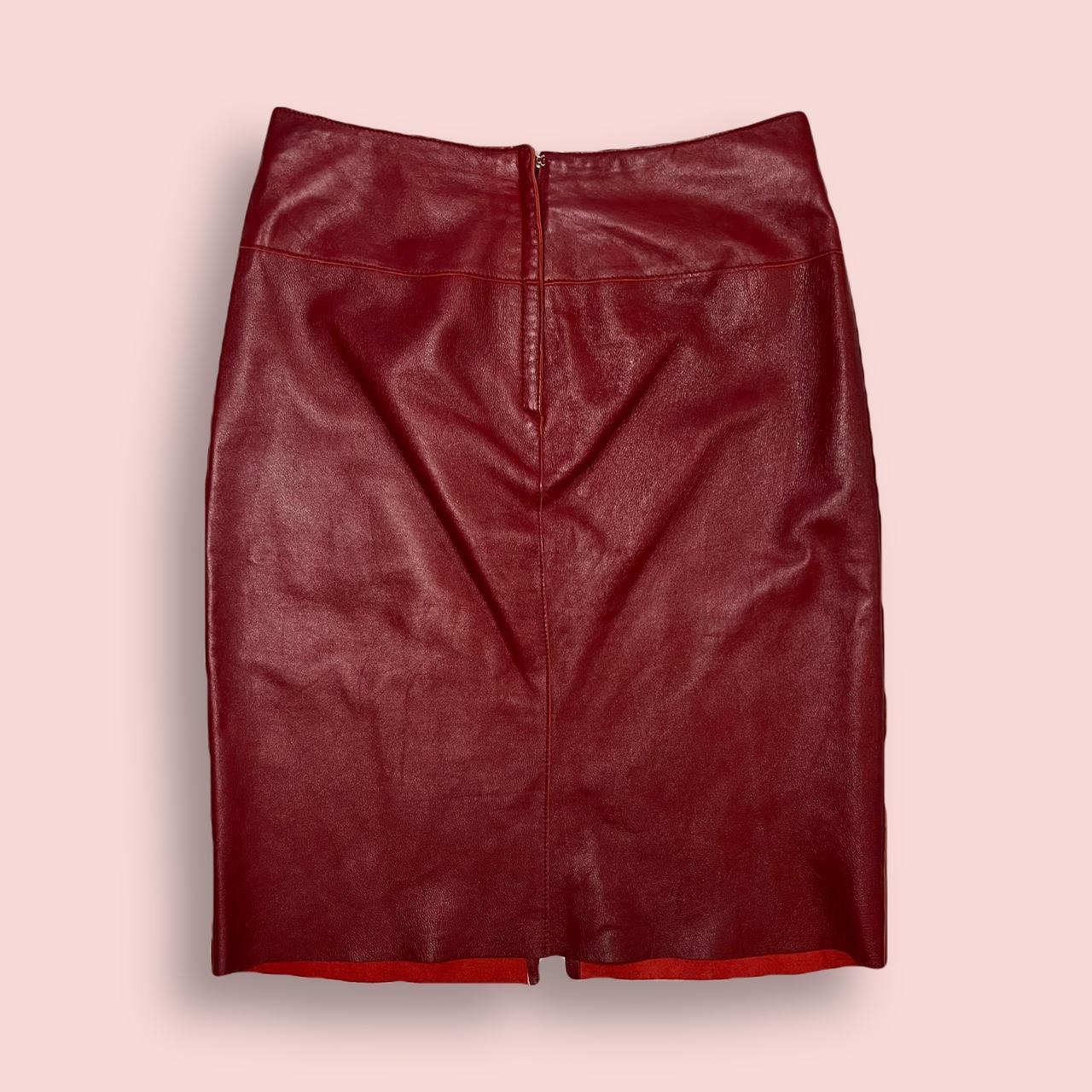 Bebe Women's Burgundy Skirt (2)