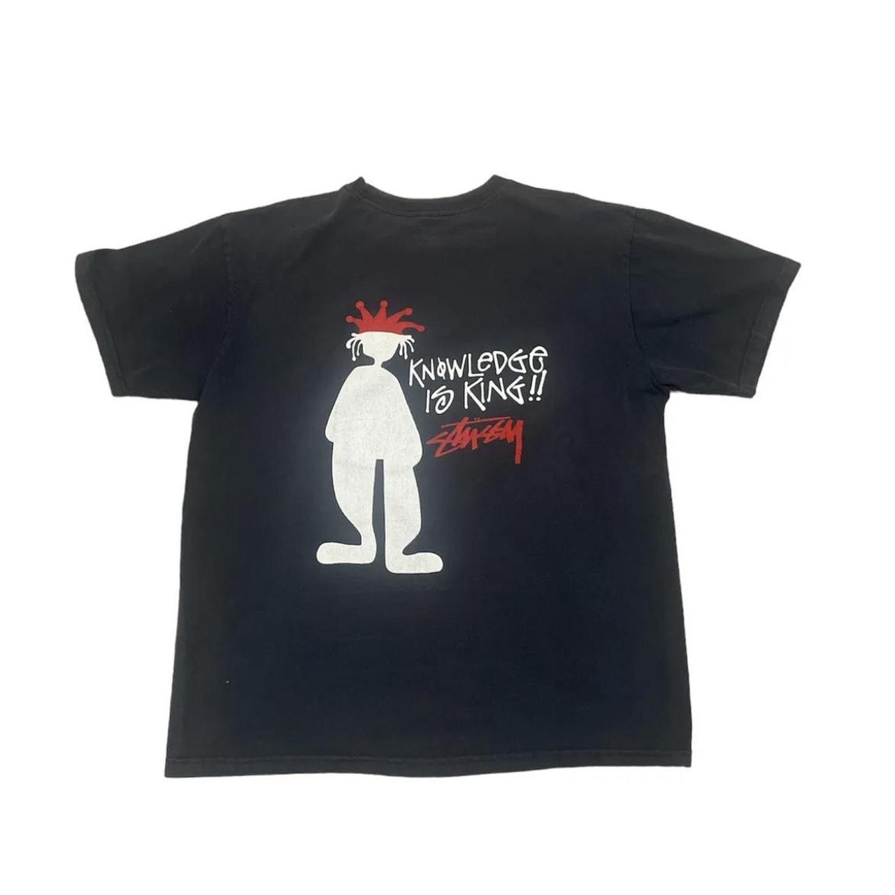 Vintage 90s Stussy Knowledge Is King Tee T-Shirt | Depop