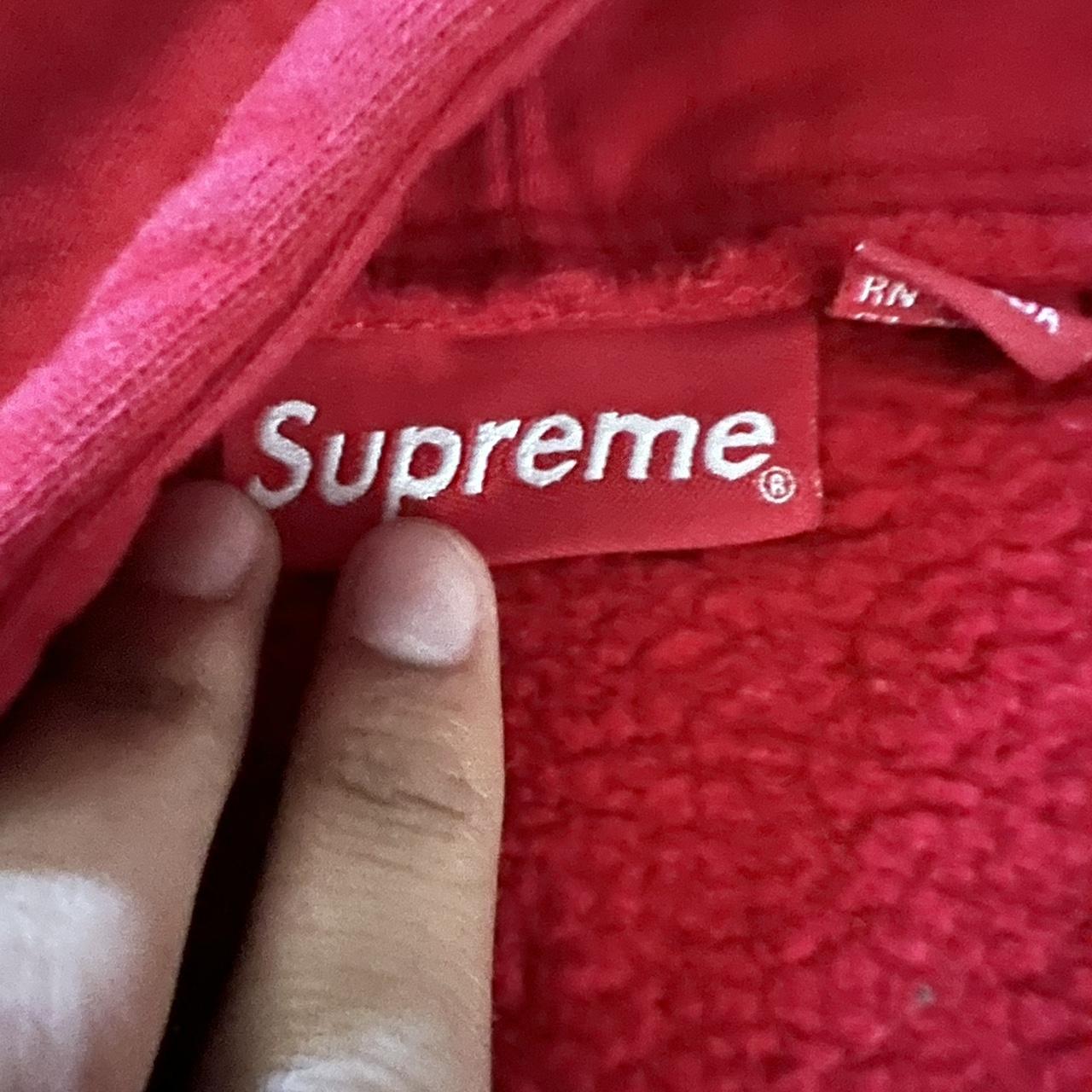 Supreme NY World Famous Red Hoodie (Good as new with - Depop