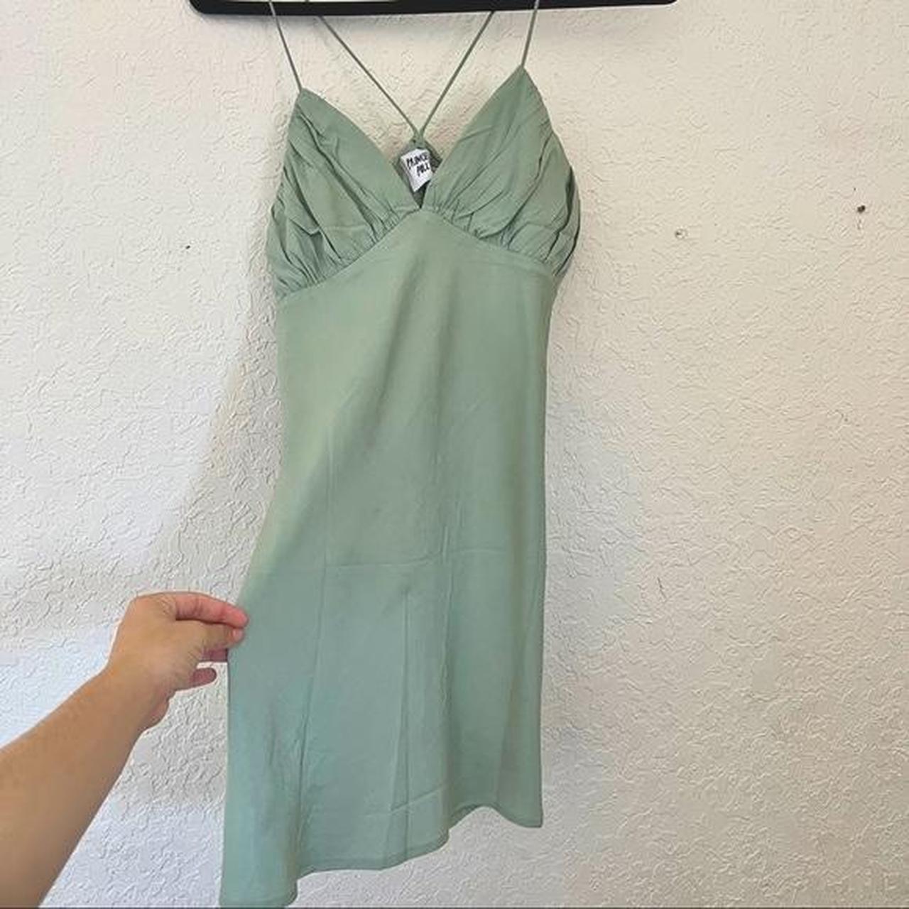 Jessa sage green dress princess Polly Size US 0... Depop