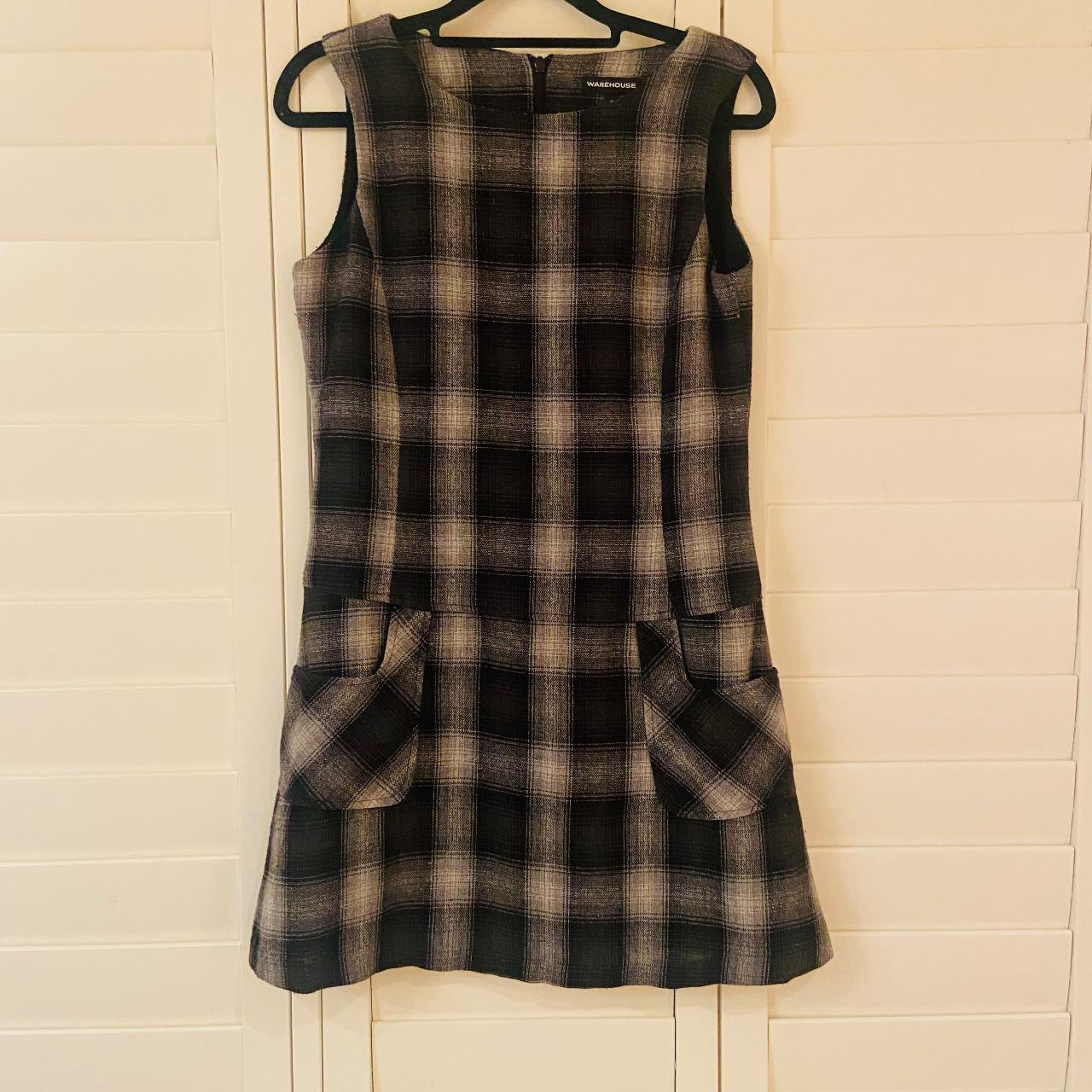 Warehouse shop tartan dress