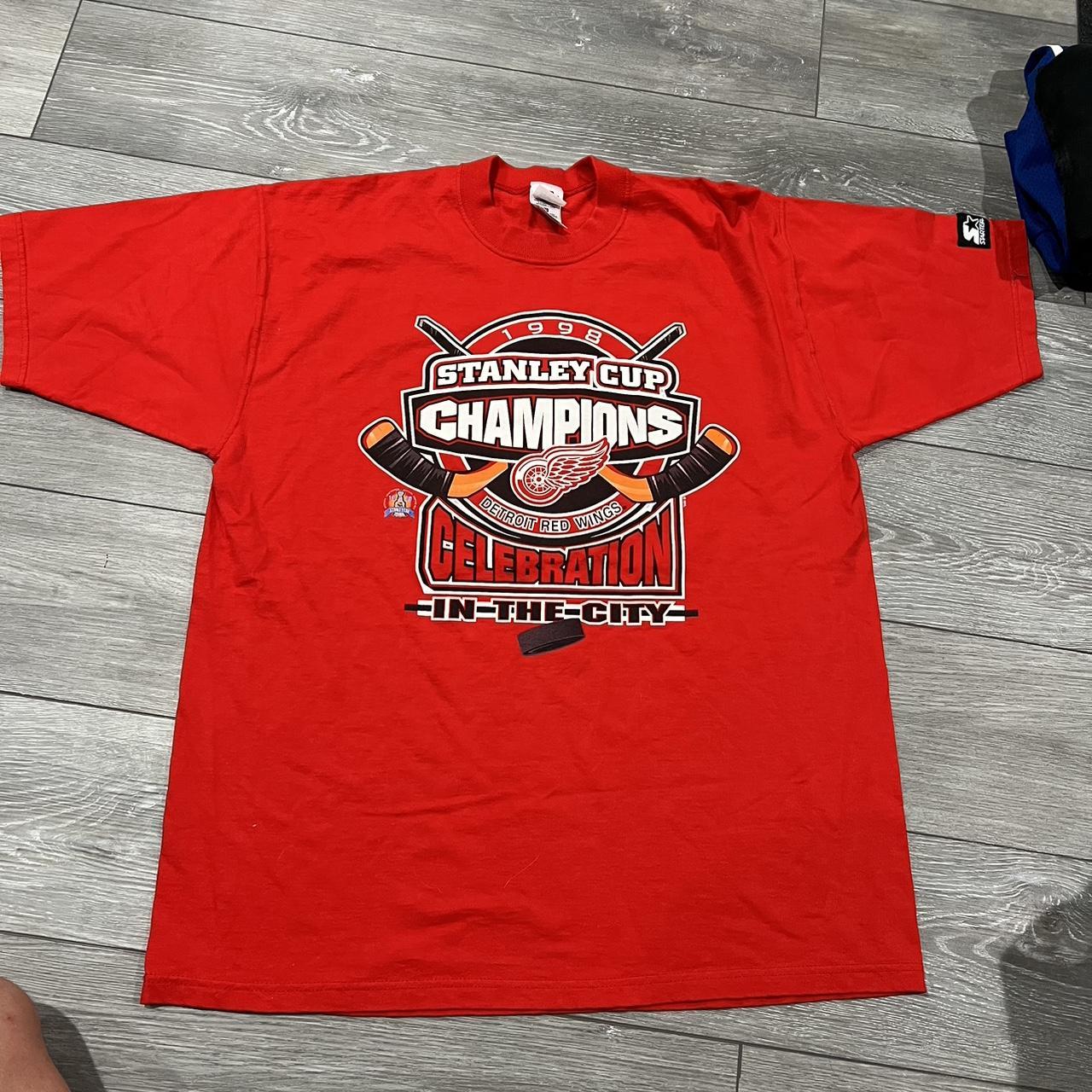 Vintage 1997 Detroit Red Wings Stanley Cup Champions T-Shirt