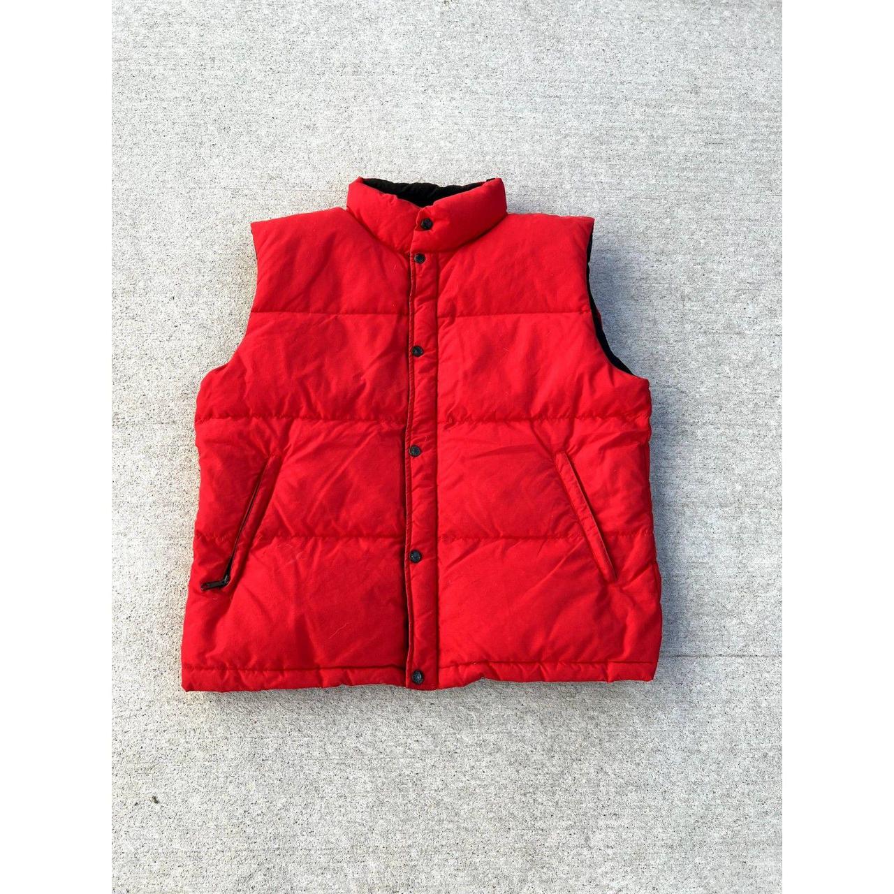 The North Face outlets Men's Red Puffer Vest Medium