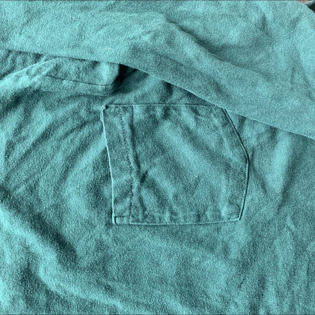 Vintage 80s JC Penny Single Stitch Baggy Green Long... Depop