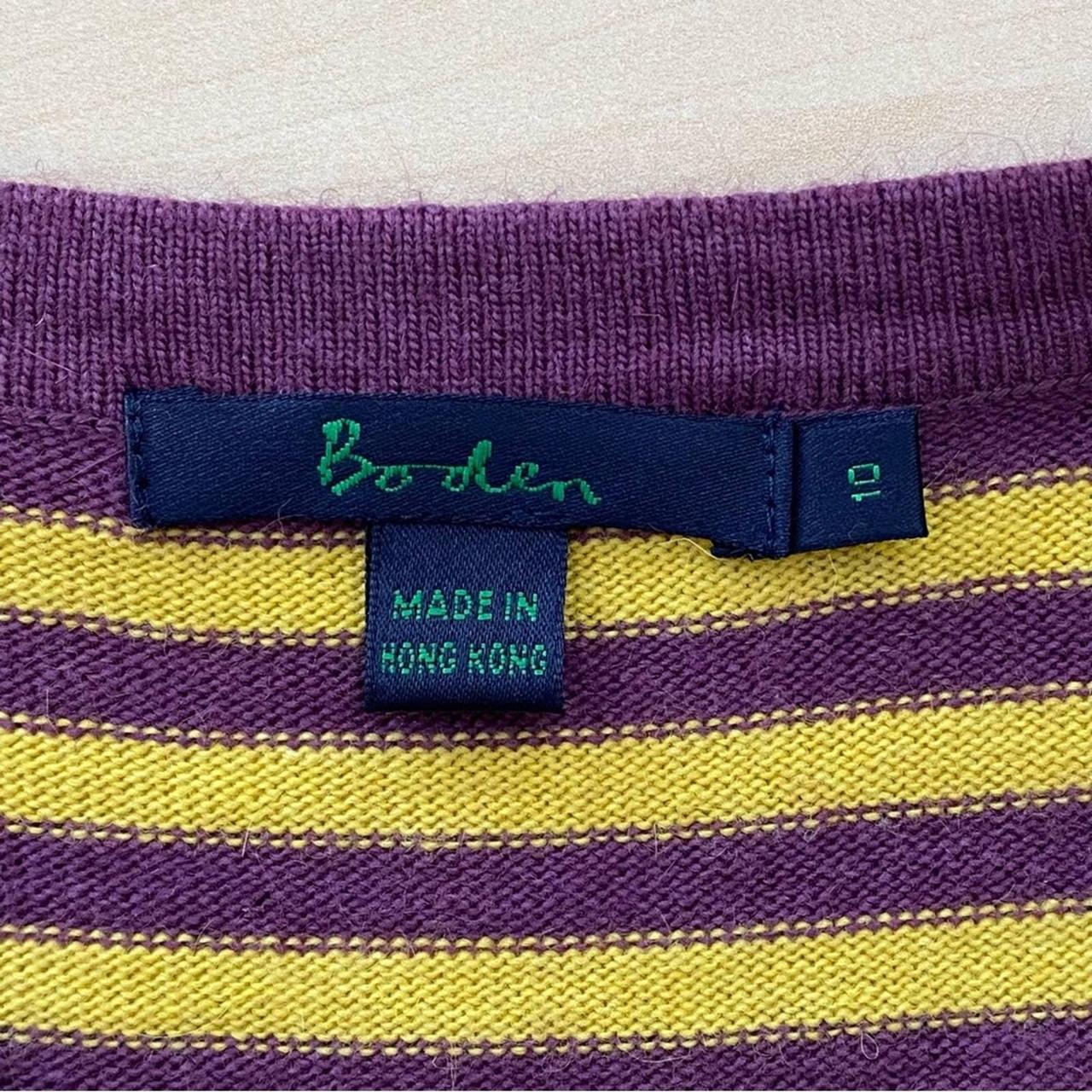 Boden Cotton Cashmere Angora Blend Purple Mustard... - Depop