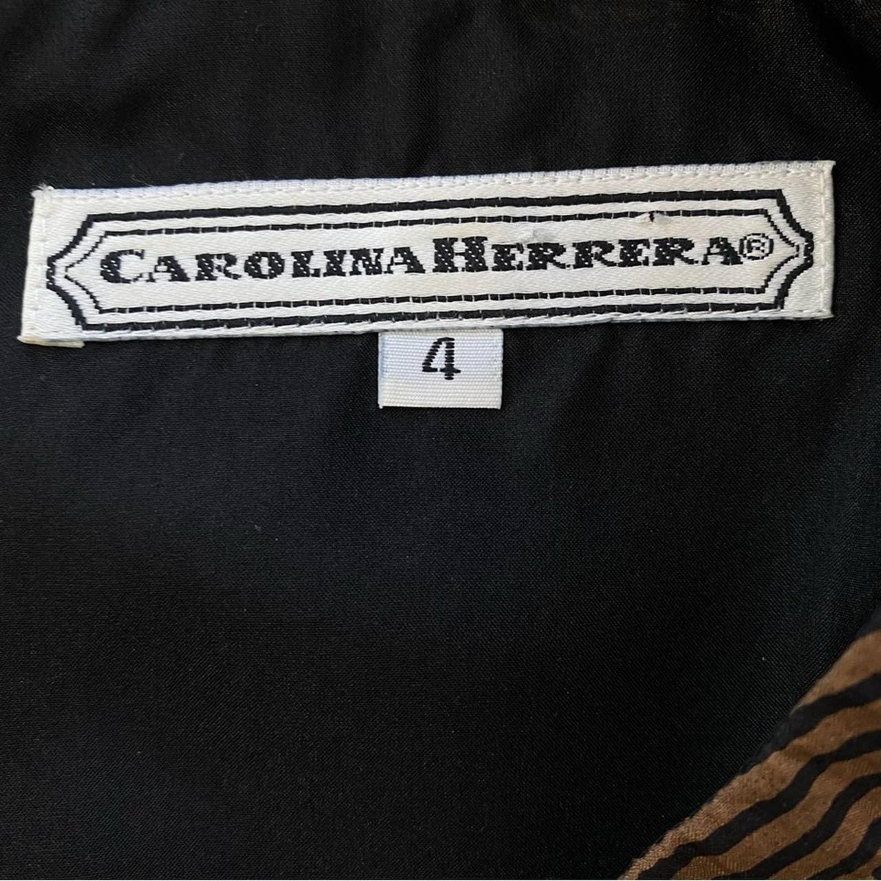 Carolina Herrera Women's Brown and Black Blouse (4)