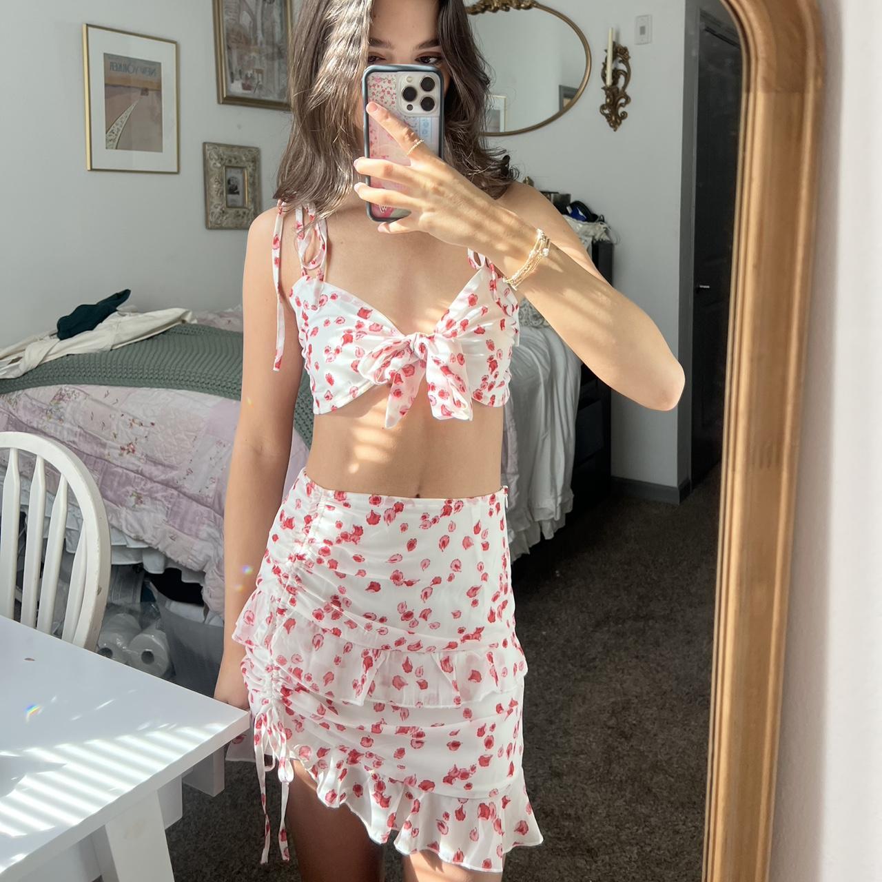 Princess Polly Women's Mini Dress Red/White – Princess Polly