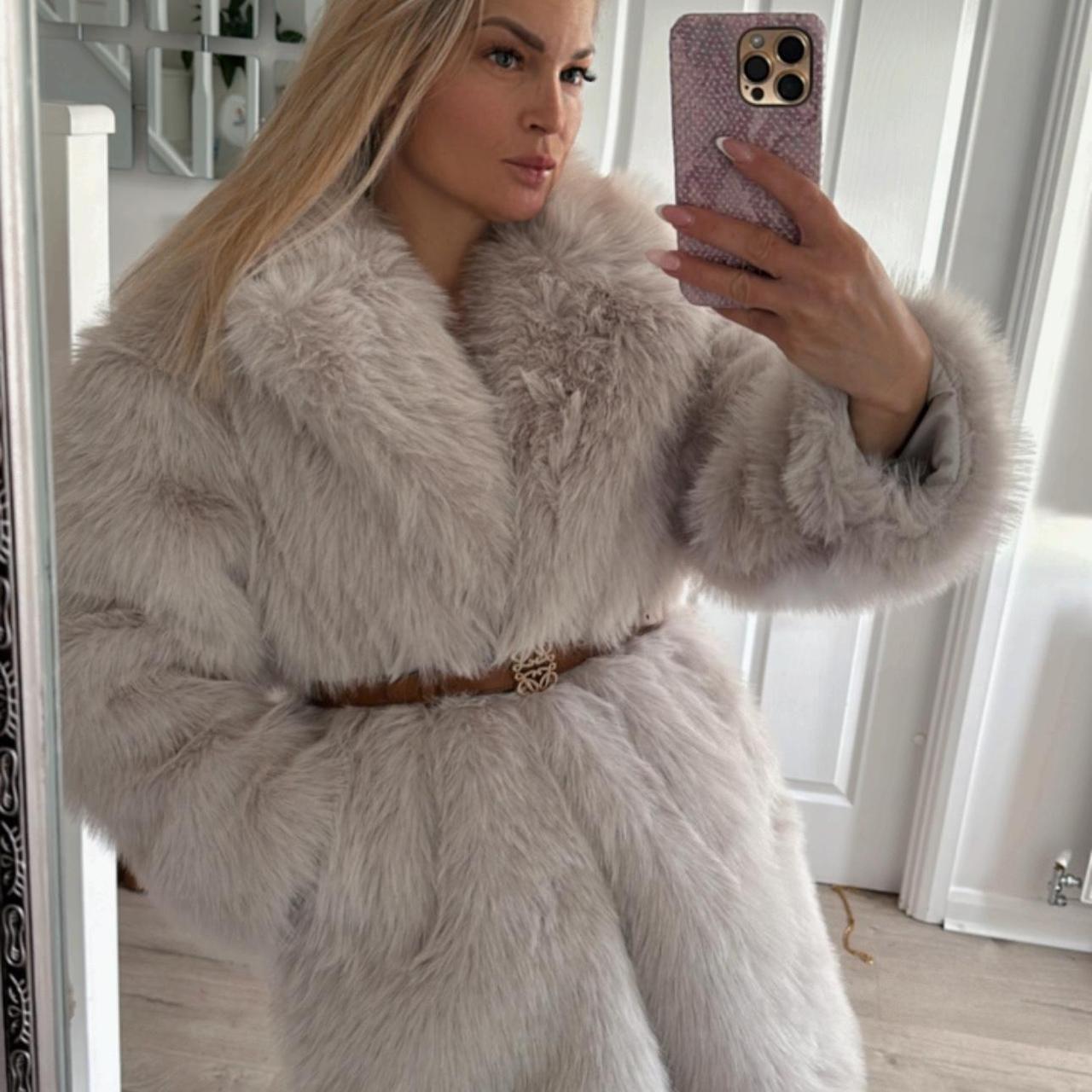 Zara viral faux fur jacket