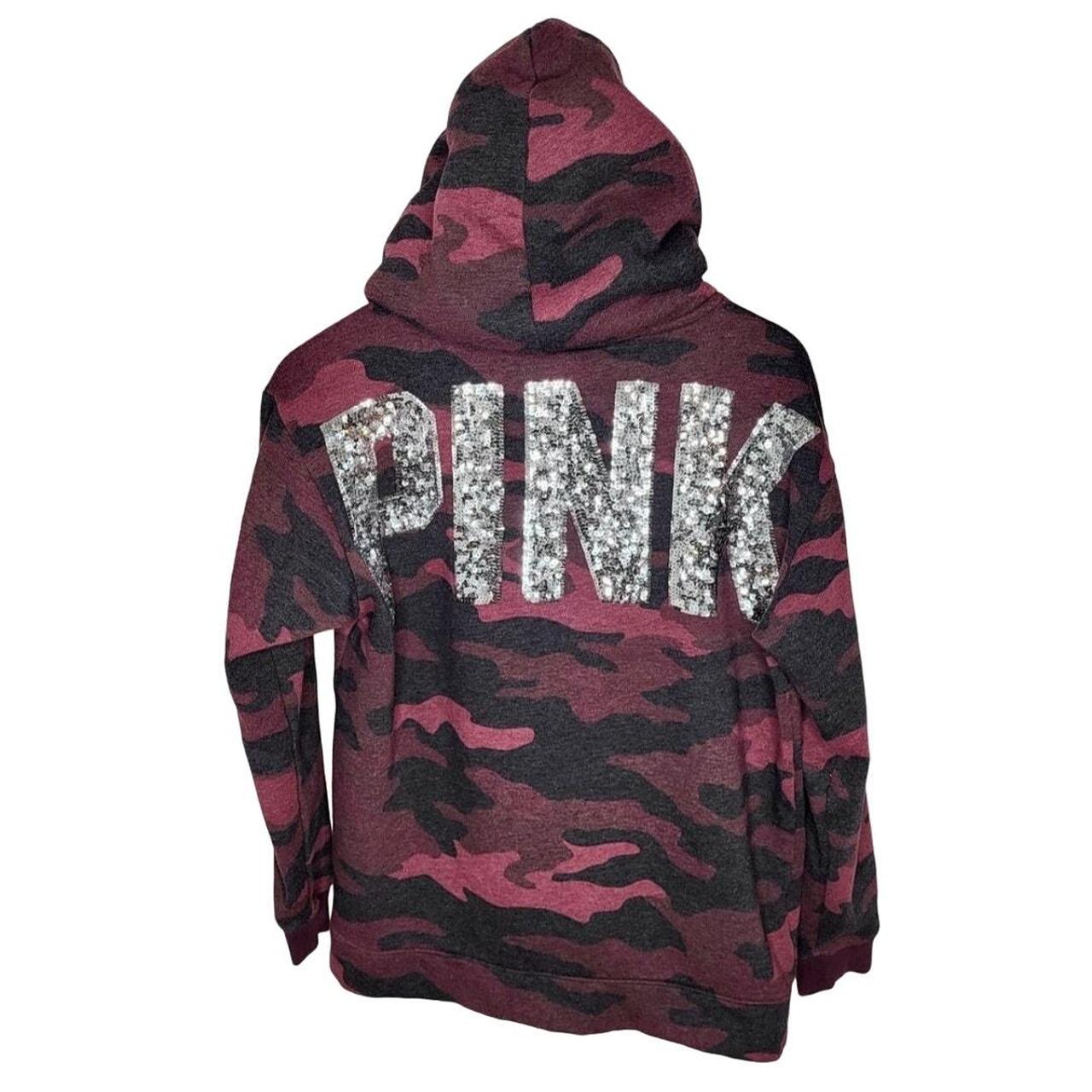 {RARE} popular Pink Sequin Hooded Sweater