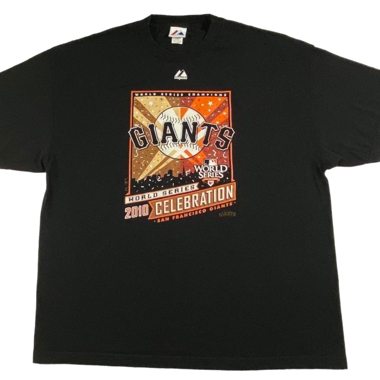 MAJESTIC MLB San Francisco Giants USA T-Shirt Orange Short Sleeve