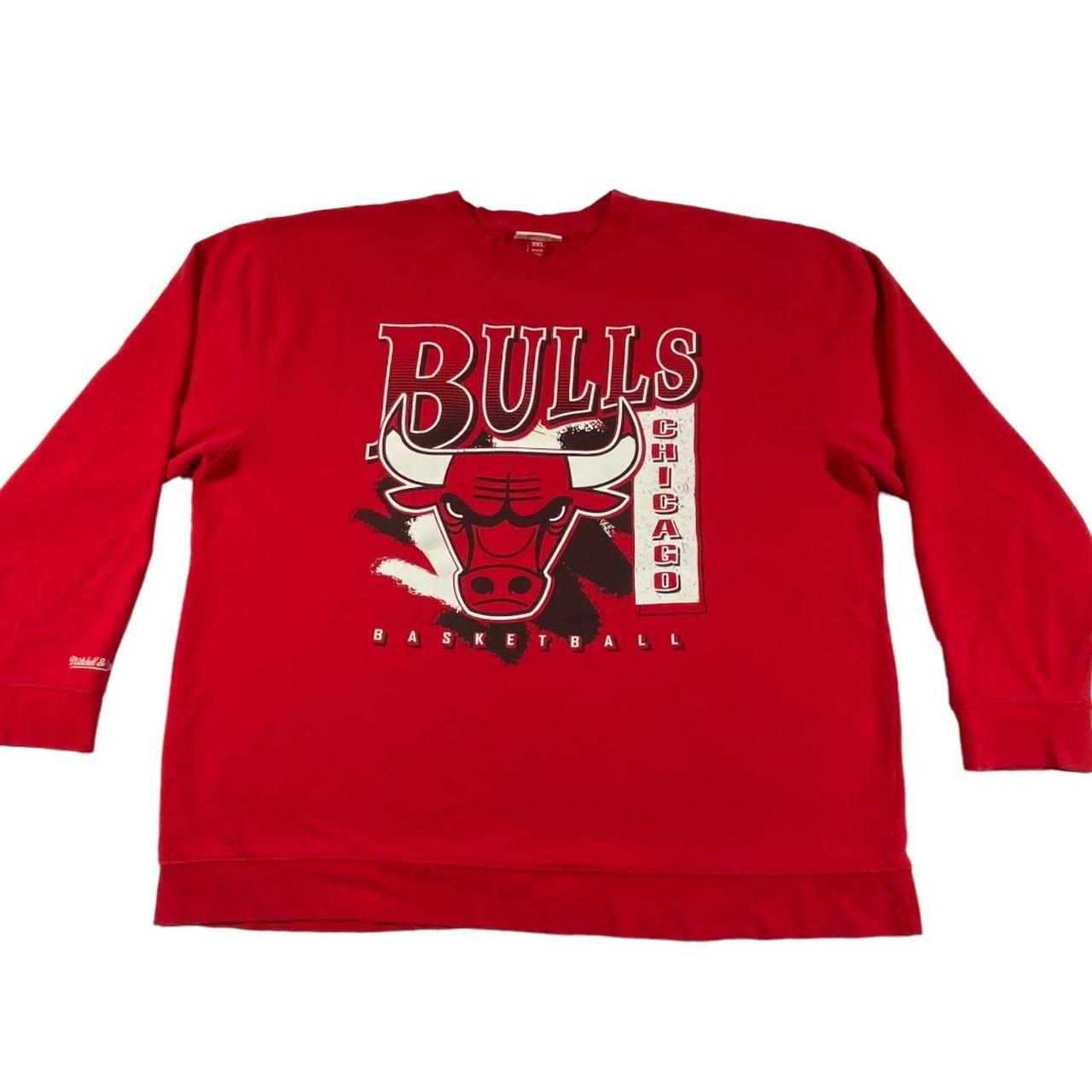 NBA Chicago Bulls Sweatshirt Print Out Logo Pullover - Depop