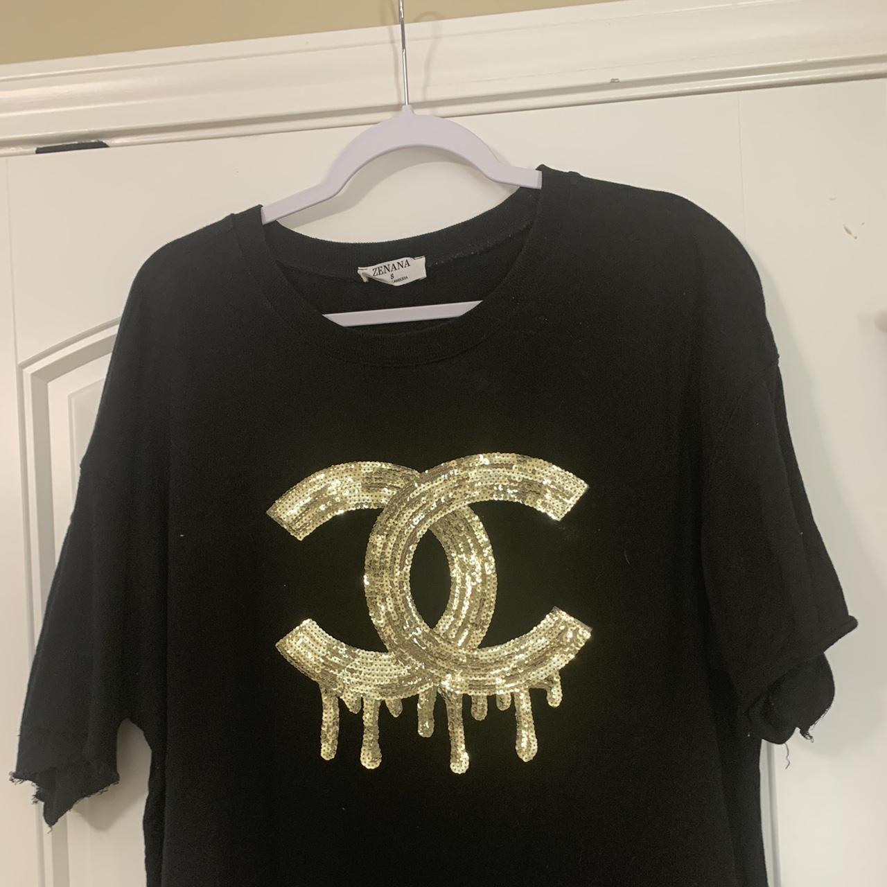 Brand zenana with sequin Chanel logo Got from a... - Depop