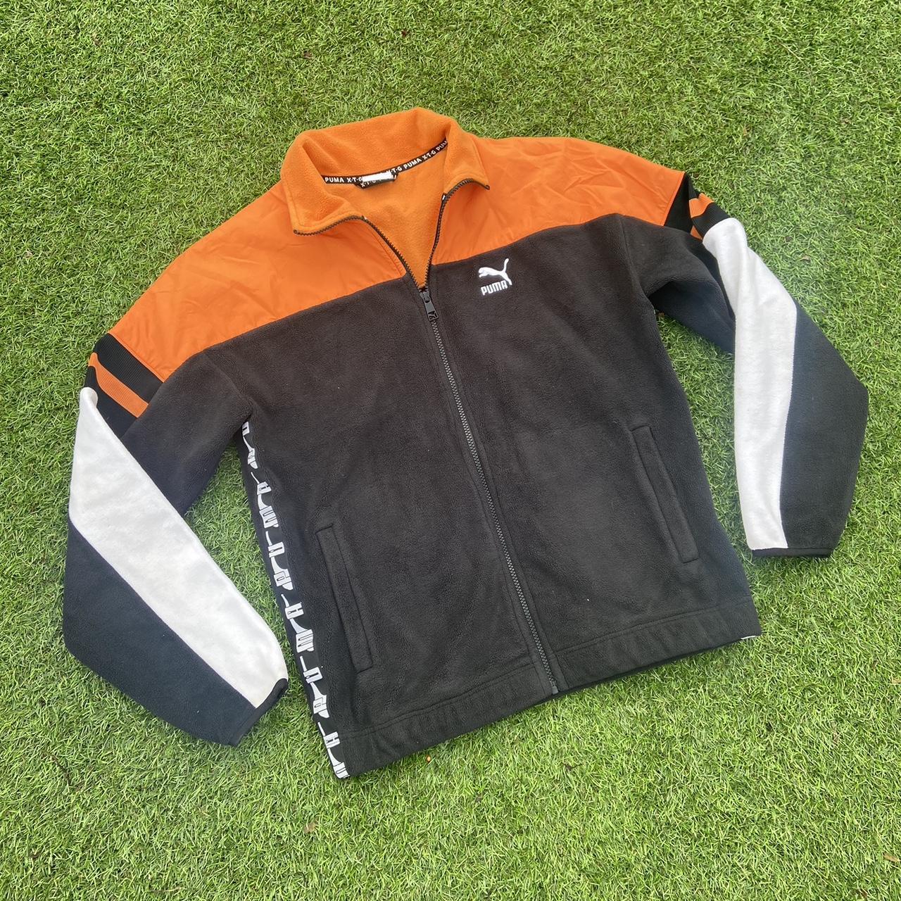 Puma fleece Puma XTG Black and Orange Fleece. Depop