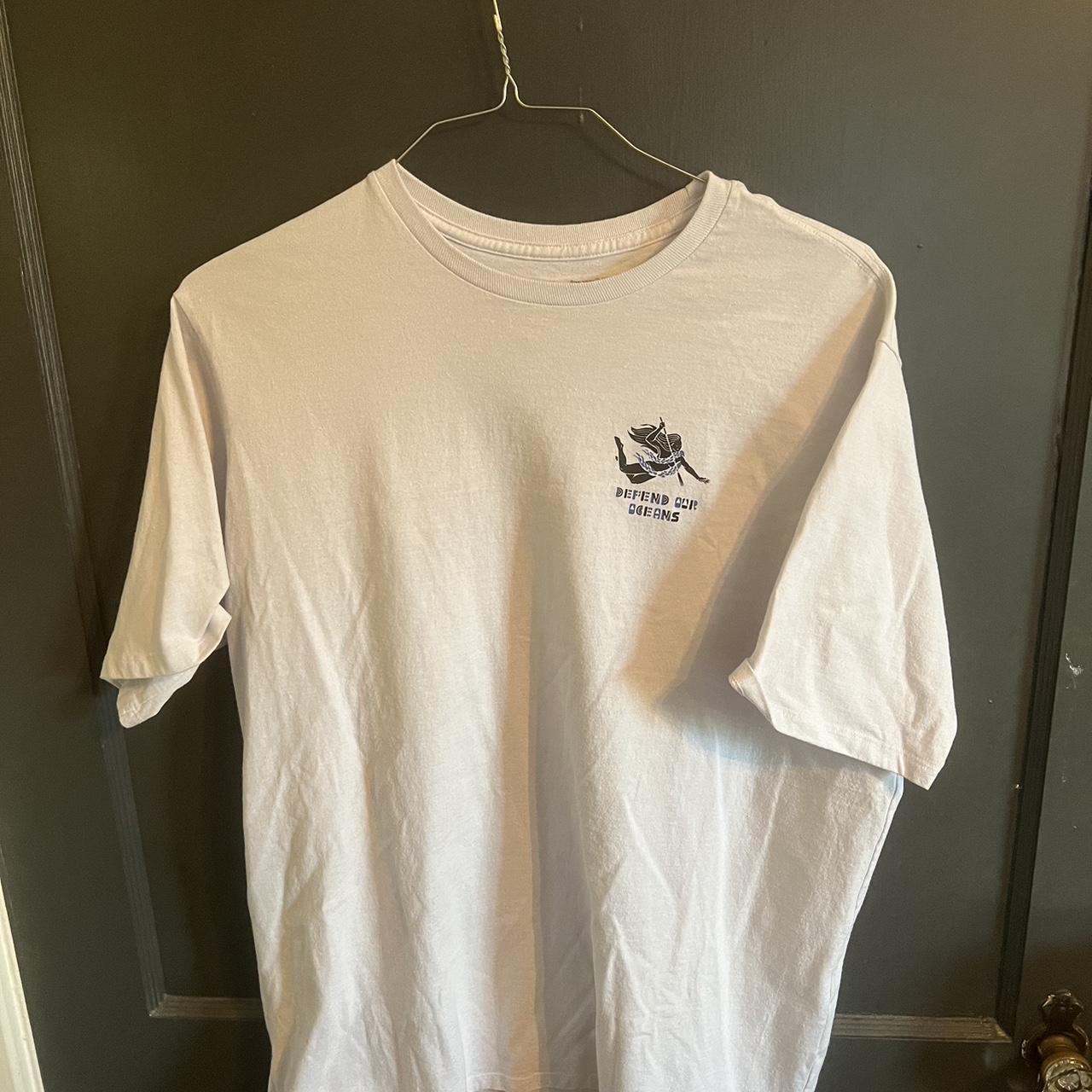 patagonia white defend our oceans t shirt size... - Depop