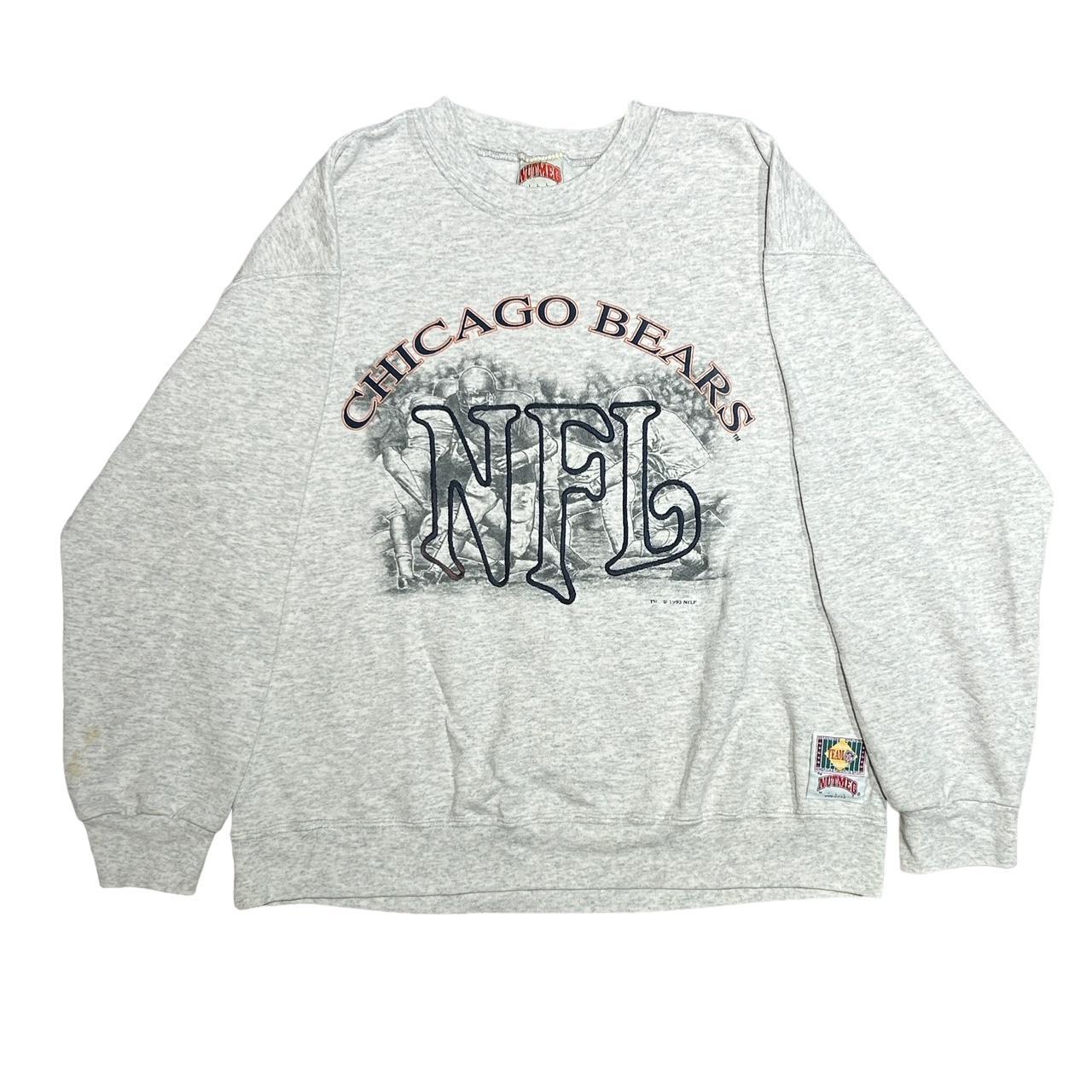 Vintage Chicago Bears AOP Crewneck Sweatshirt - Depop