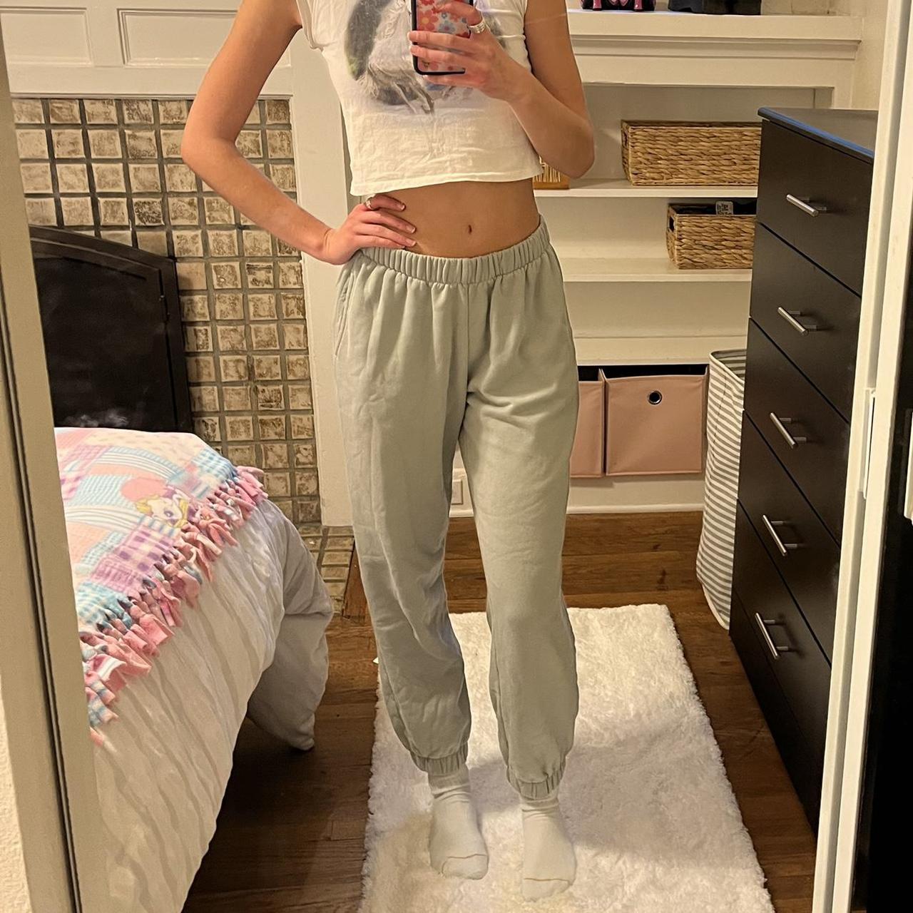 Sage green brandy sweats 🌿 Depop