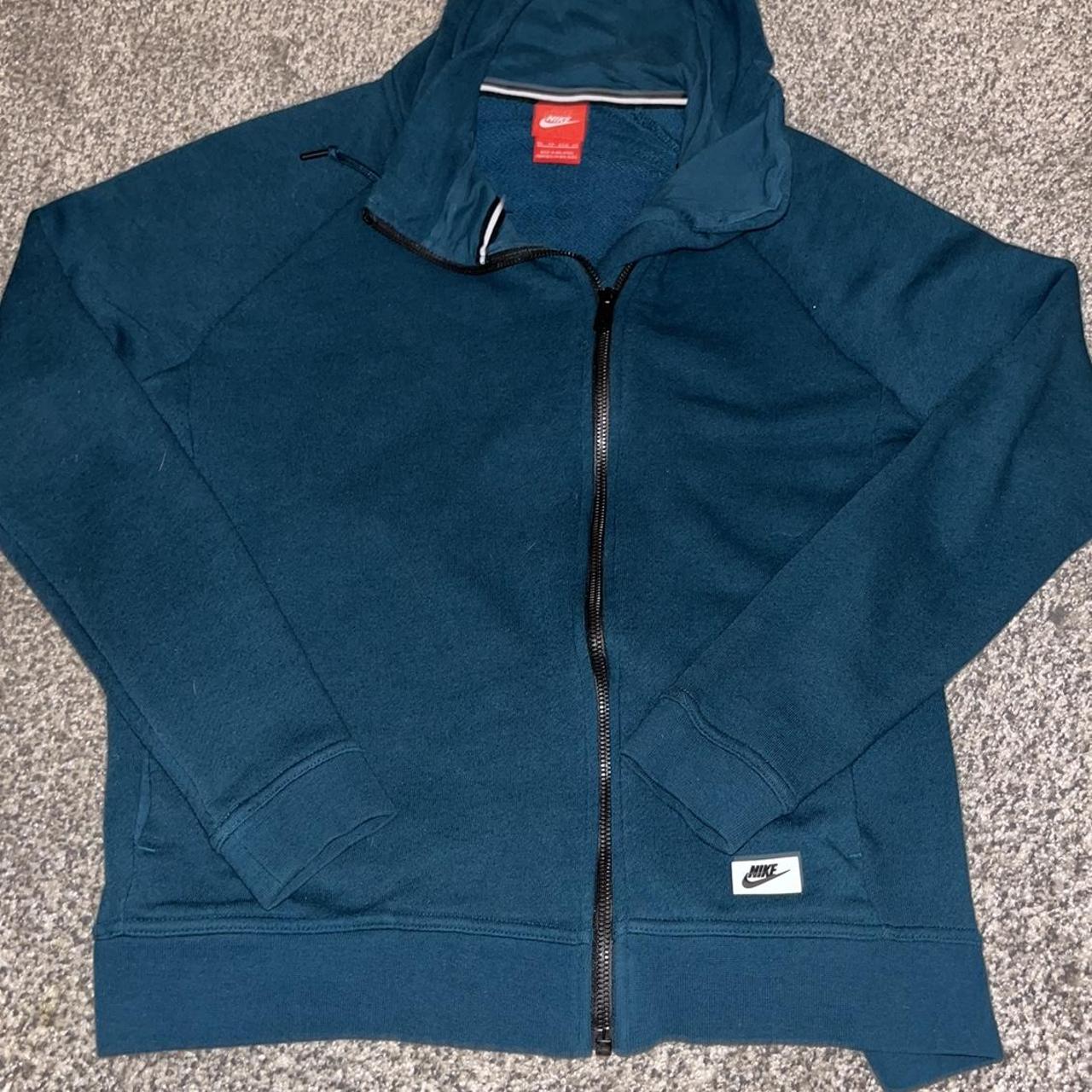 Nike Women's Blue and Navy Coat | Depop