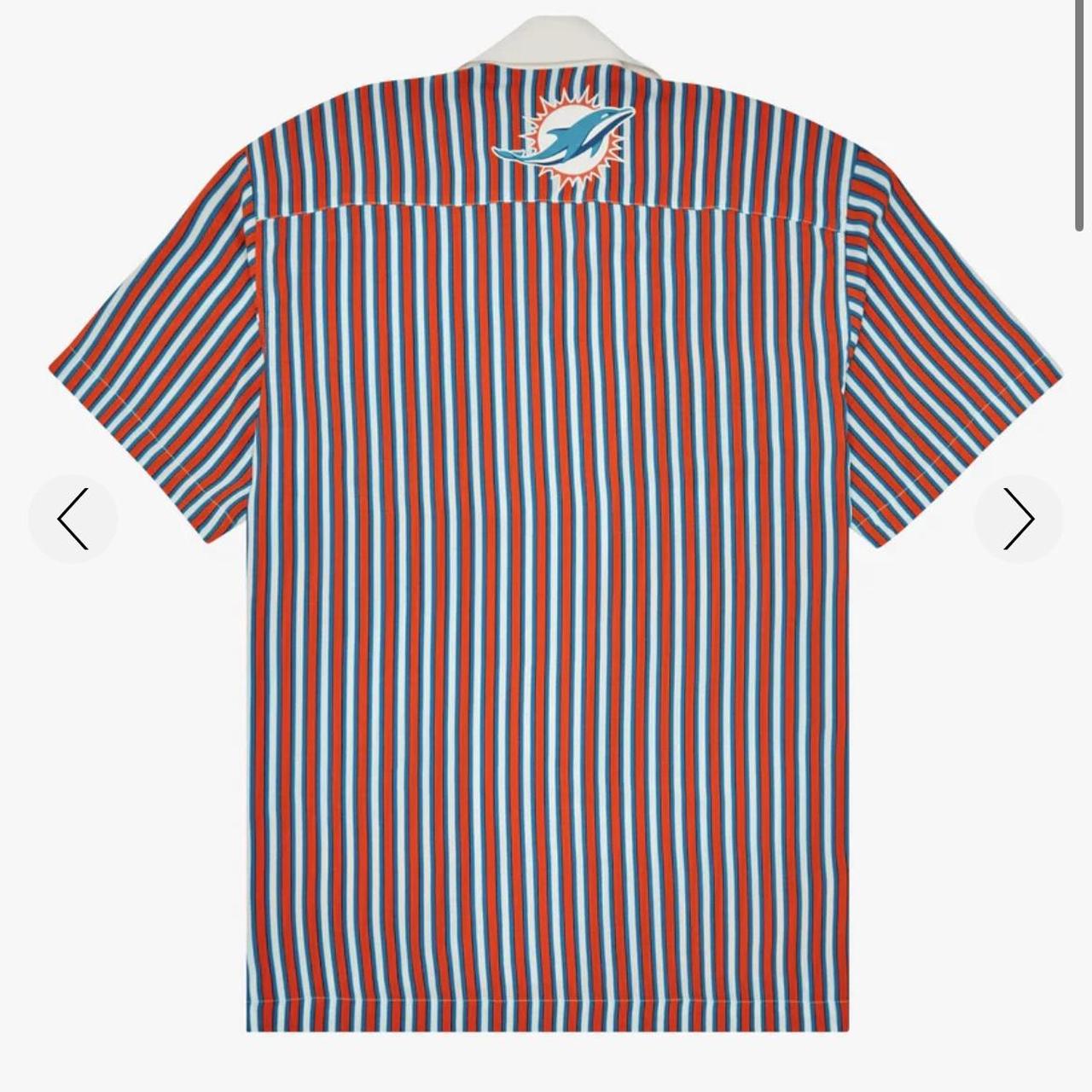 Urban Outfitters Men's Orange and Blue Shirt Depop